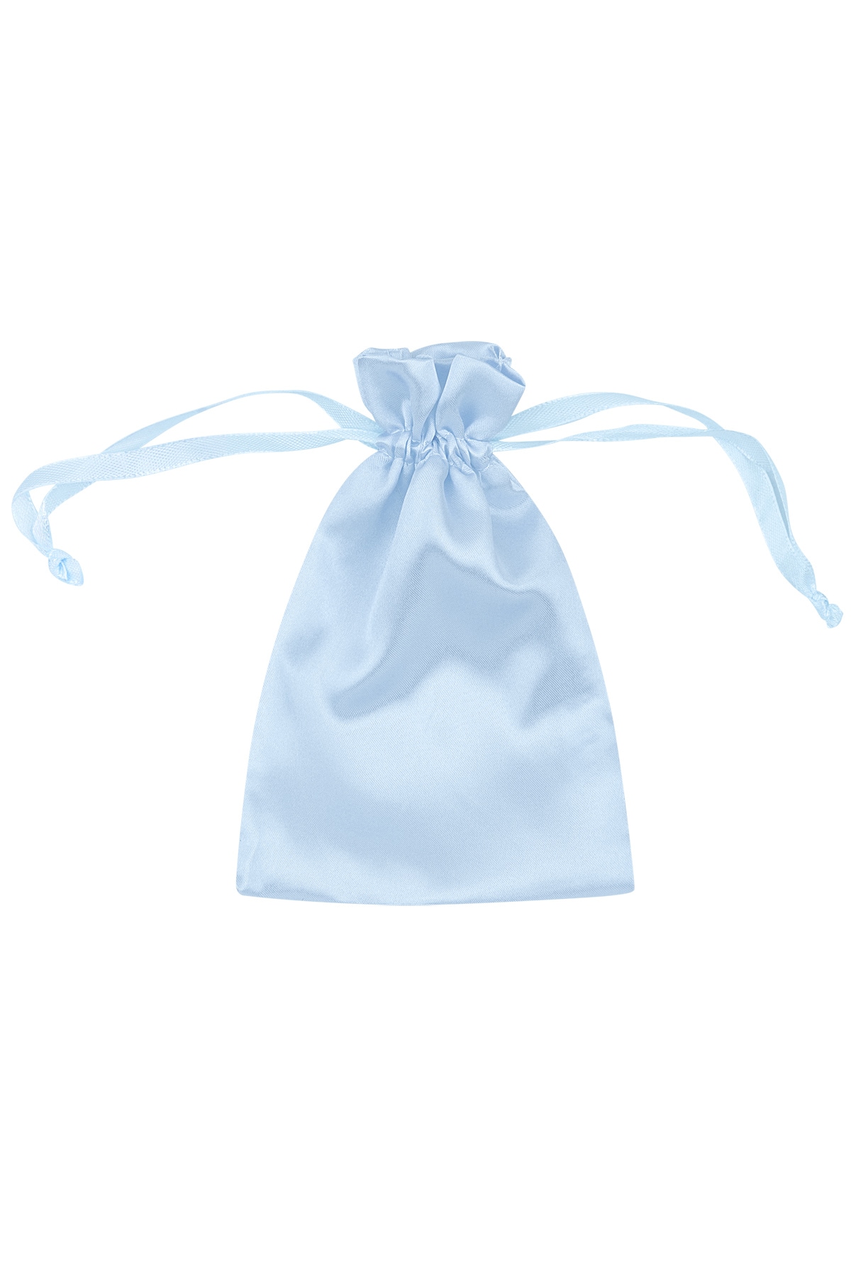 Basic satin jewelry pouch - light blue h5 