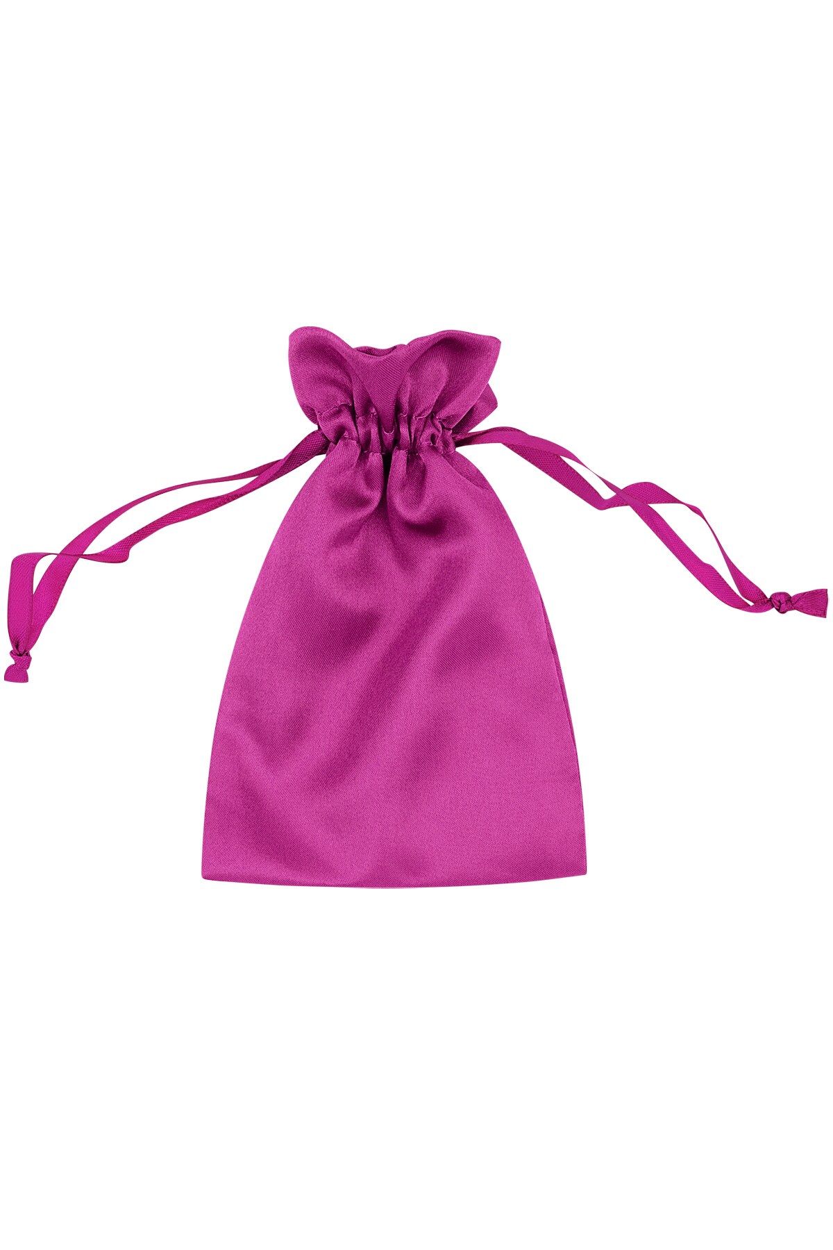 Jewelry bag satin basic - fuchsia h5 