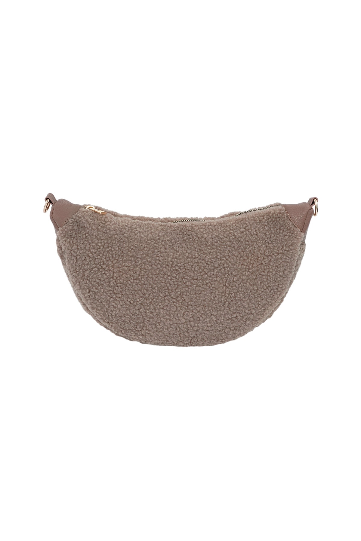 Fluffy Teddy bag - camel h5 