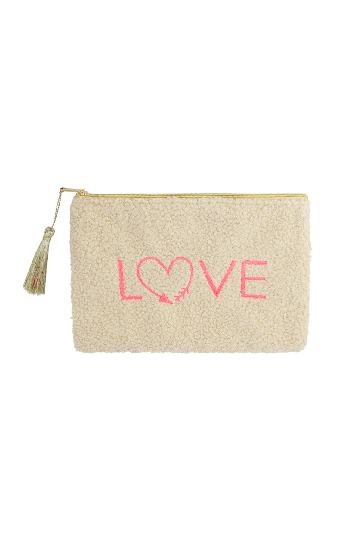 Lovely Teddy make-up bag - beige h5 