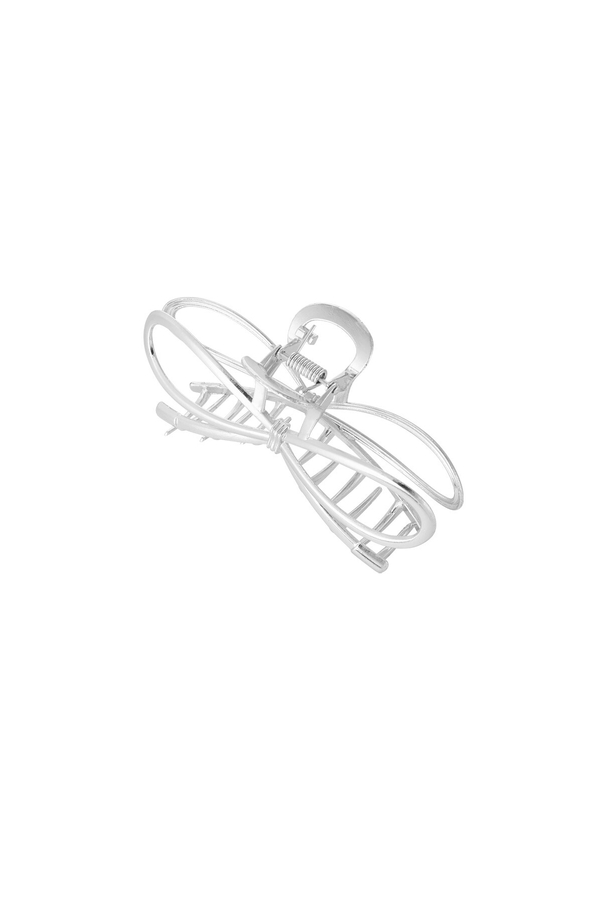 Hair clip bow babe - Silver color h5 Picture4