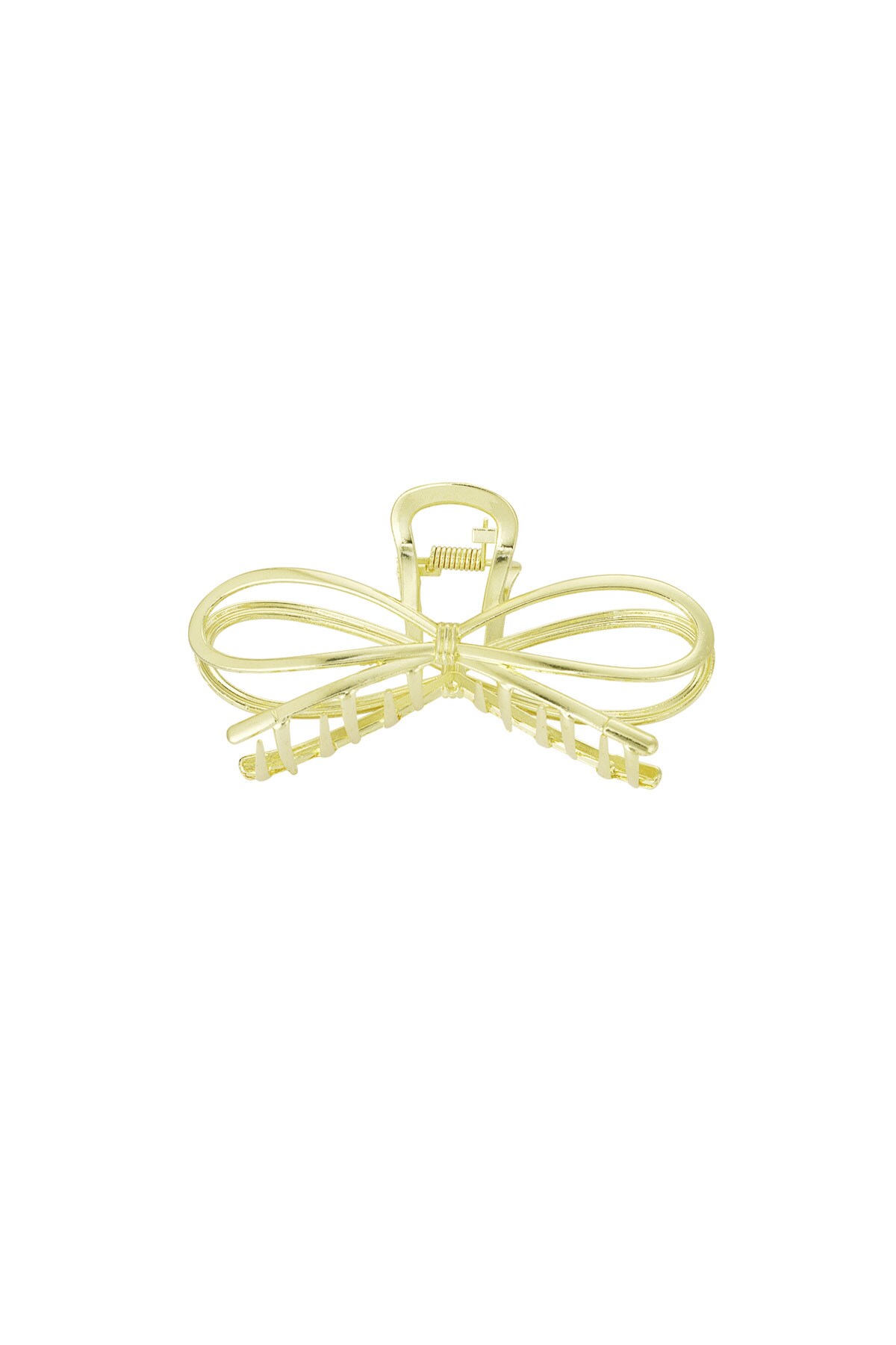 Hair clip bow babe - Gold color h5 