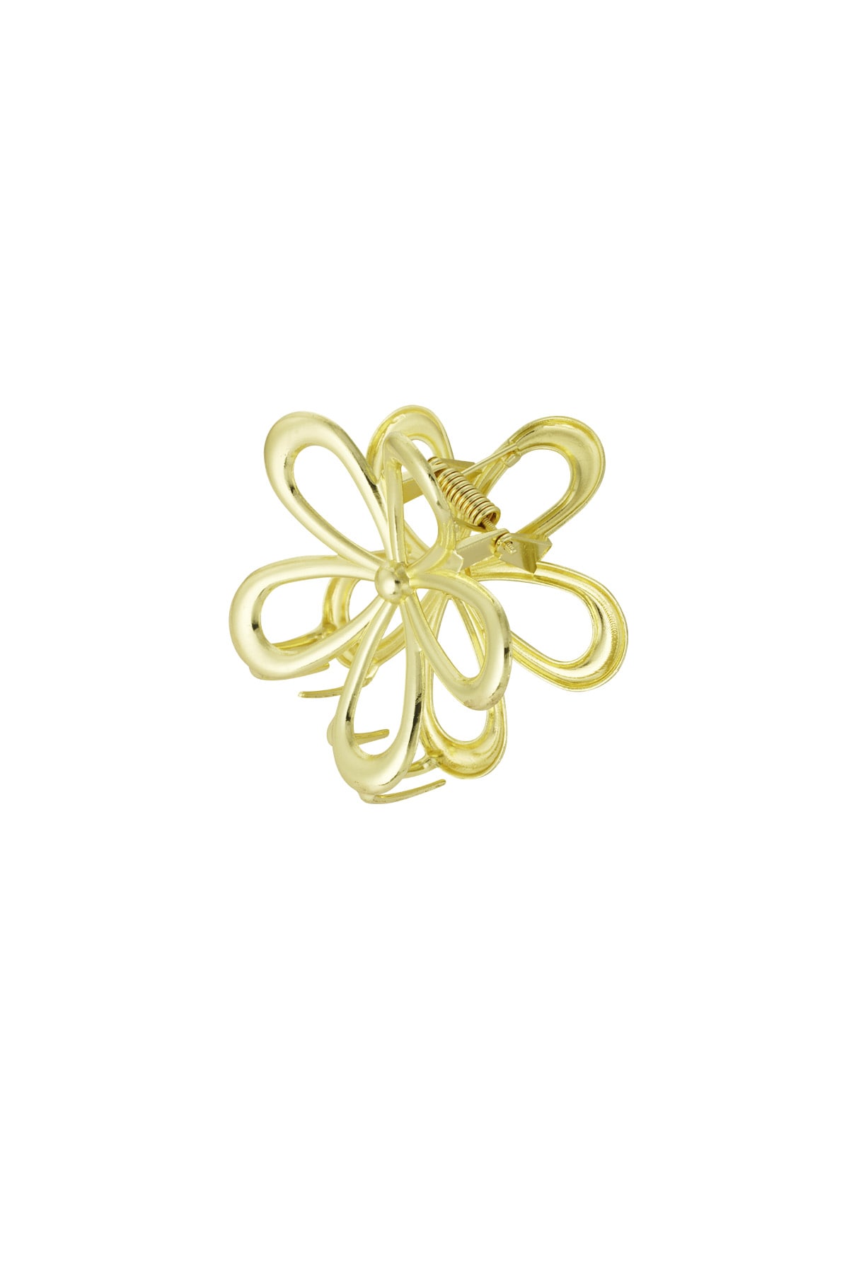 Hair clip flower power - Gold color h5 Picture3