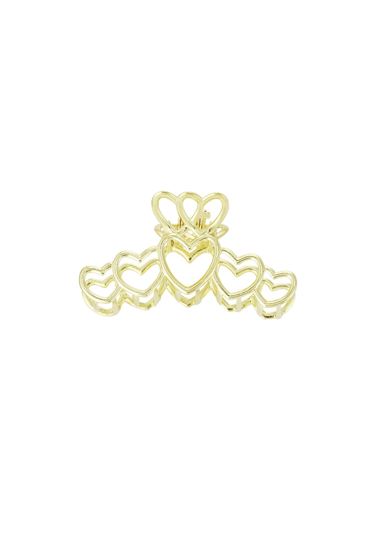 Hair clip love all over - Gold color h5 