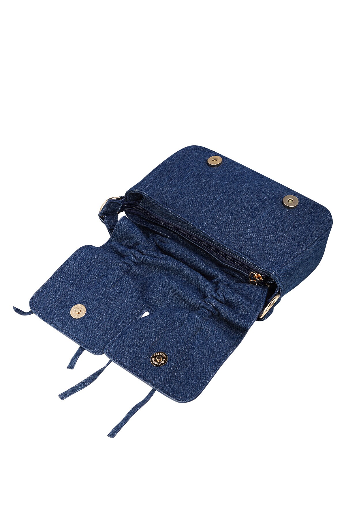 Denim bag with bows - blue Picture3