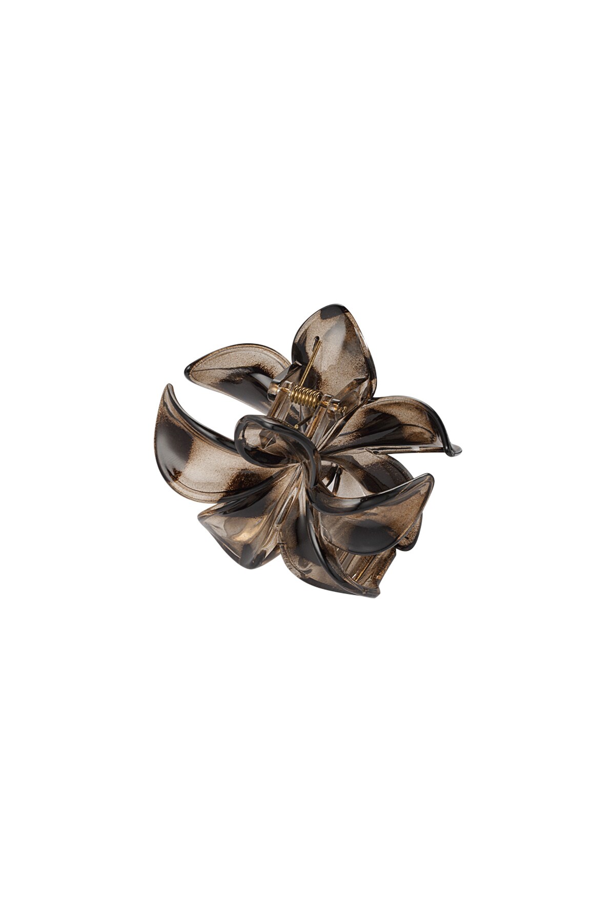 Hawaiian flower hair clip - brown h5 Picture3