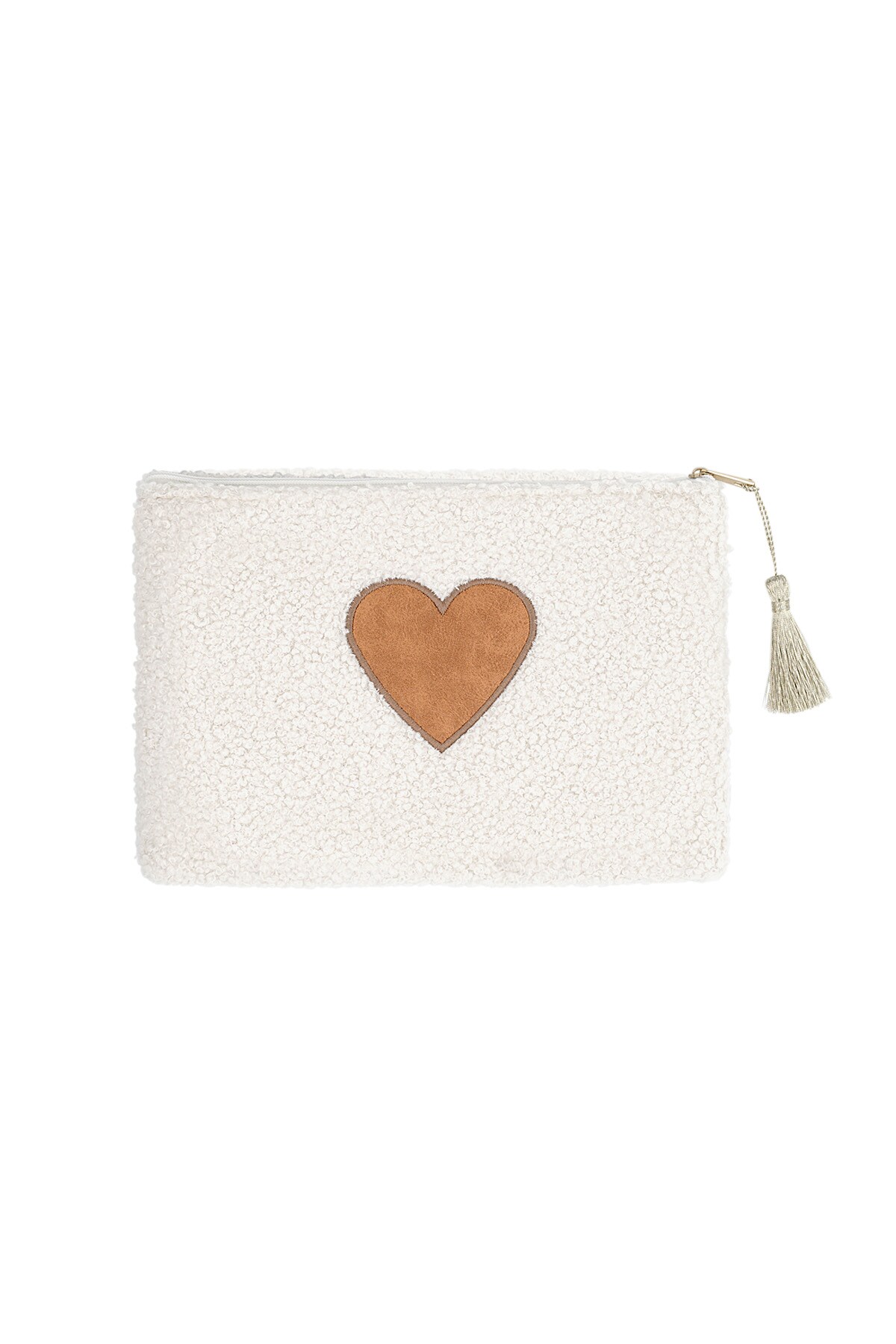 Make-up bag heart - white h5 