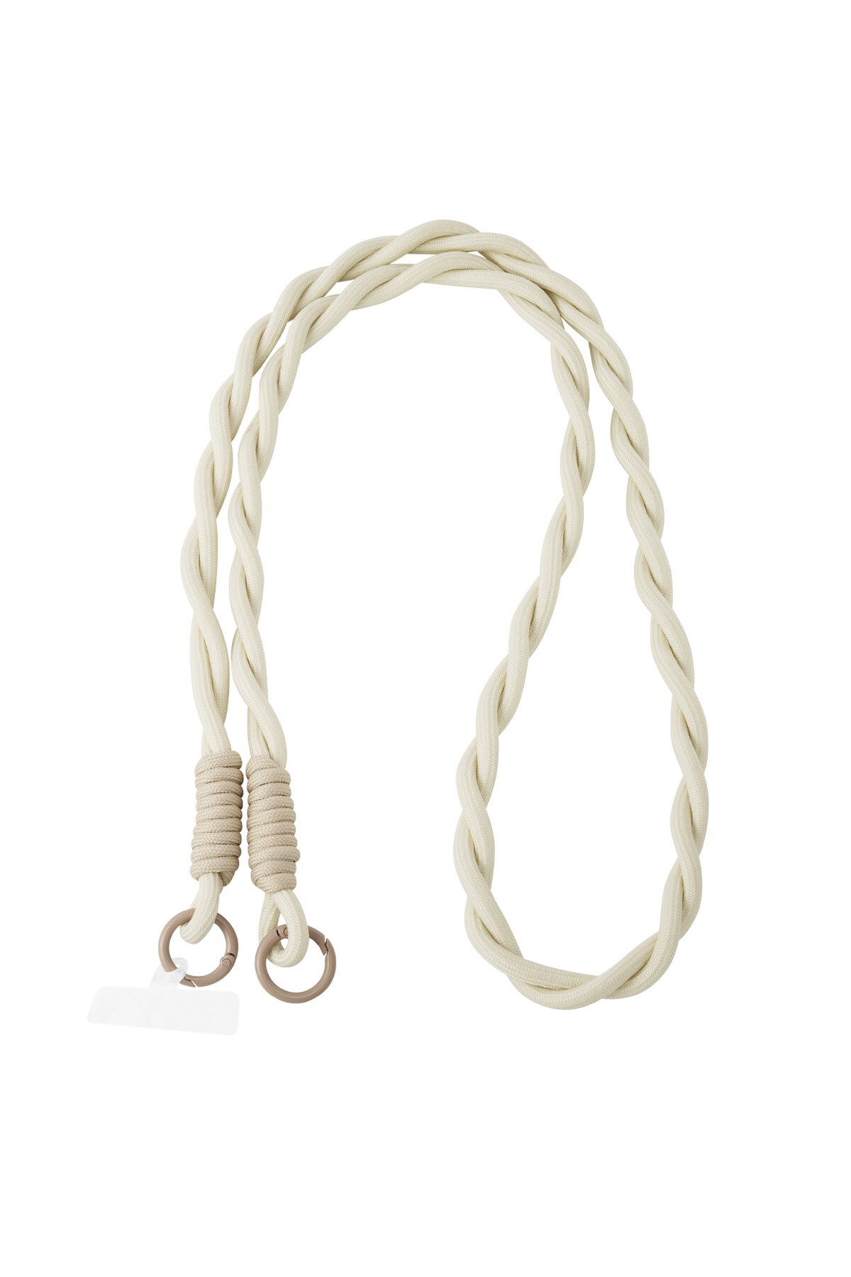 Long telephone cord twisted - beige h5 