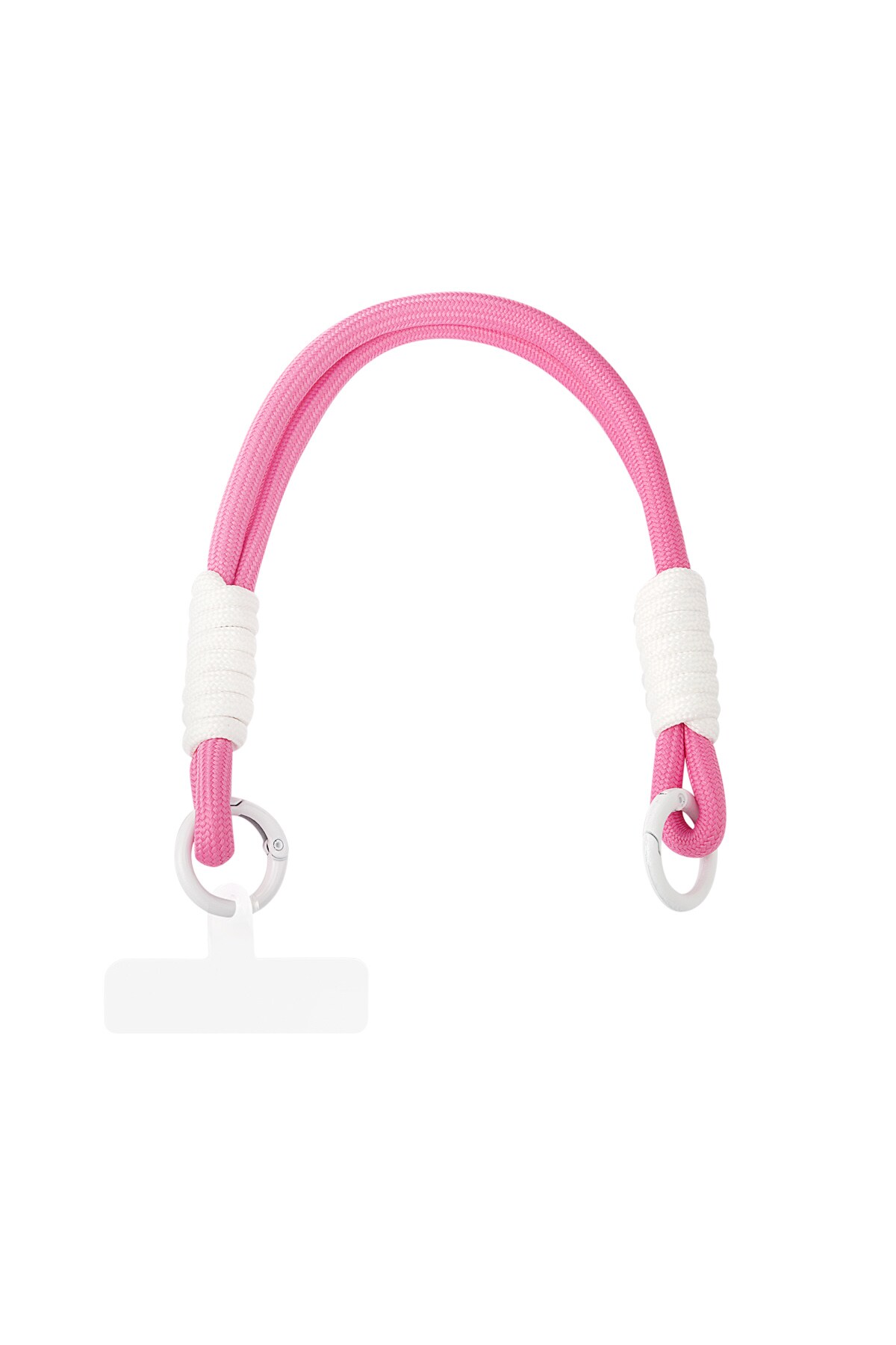 Summer telephone cord - pink & white h5 