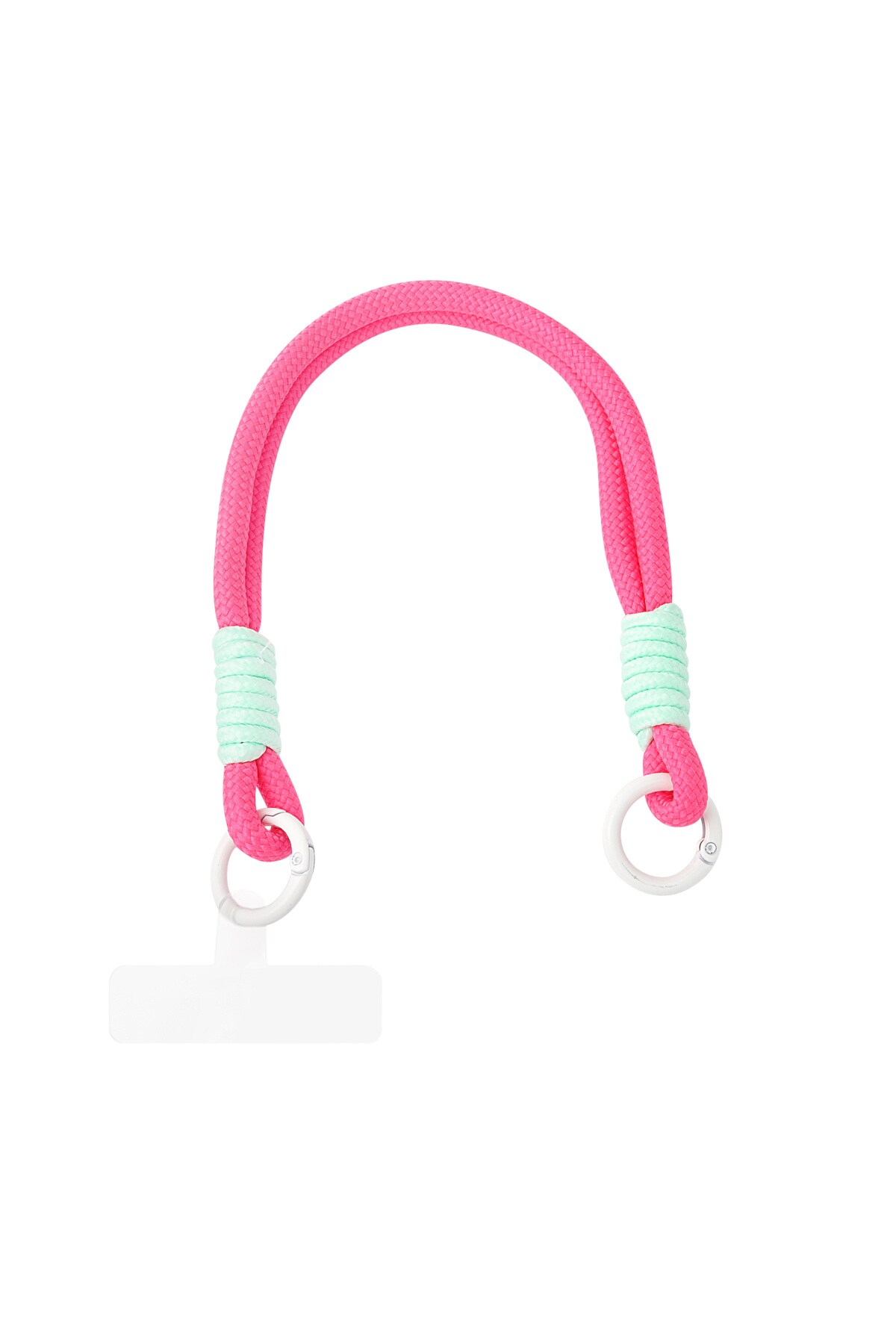 Summer telephone cord - pink & mint h5 