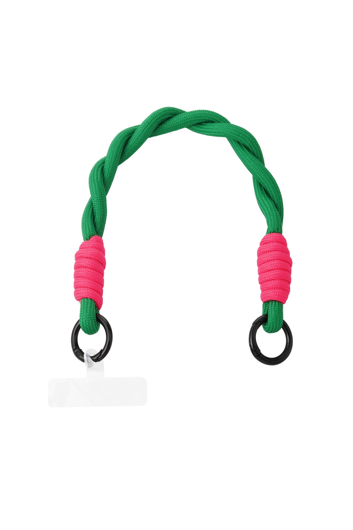 Telephone cord twisted - green & pink h5 