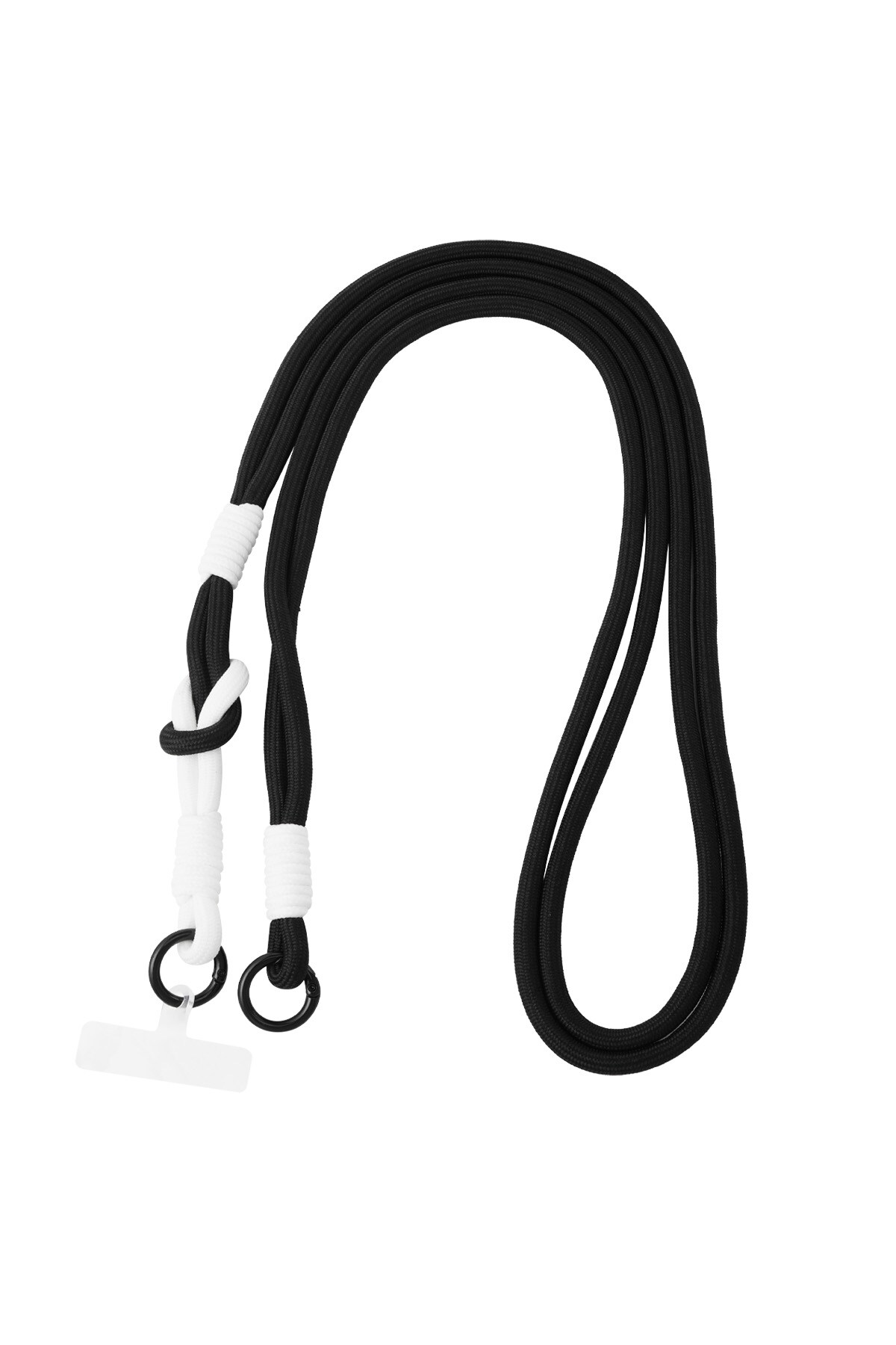 Summer telephone cord - black & white 