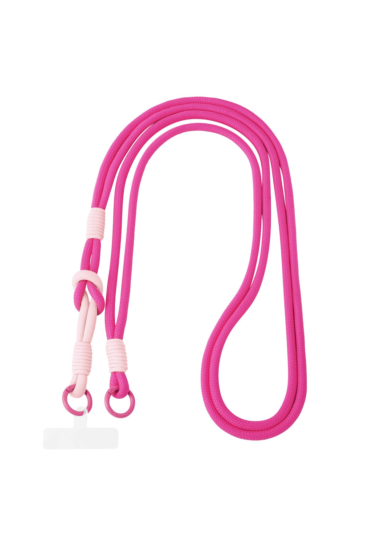 Summer telephone cord - pink & light pink 