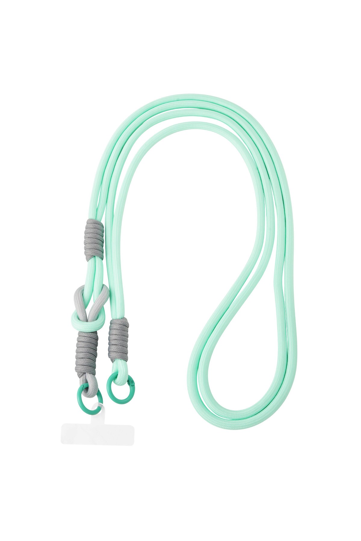 Summer telephone cord - mint & gray 