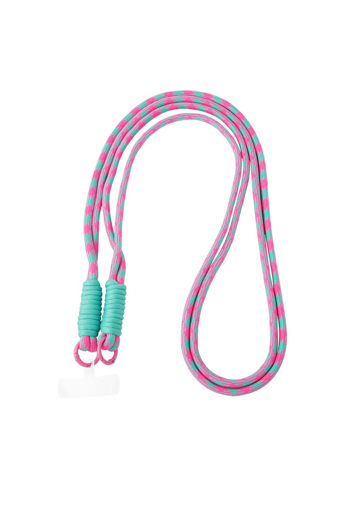 Long telephone cord with print - pink & turquoise h5 