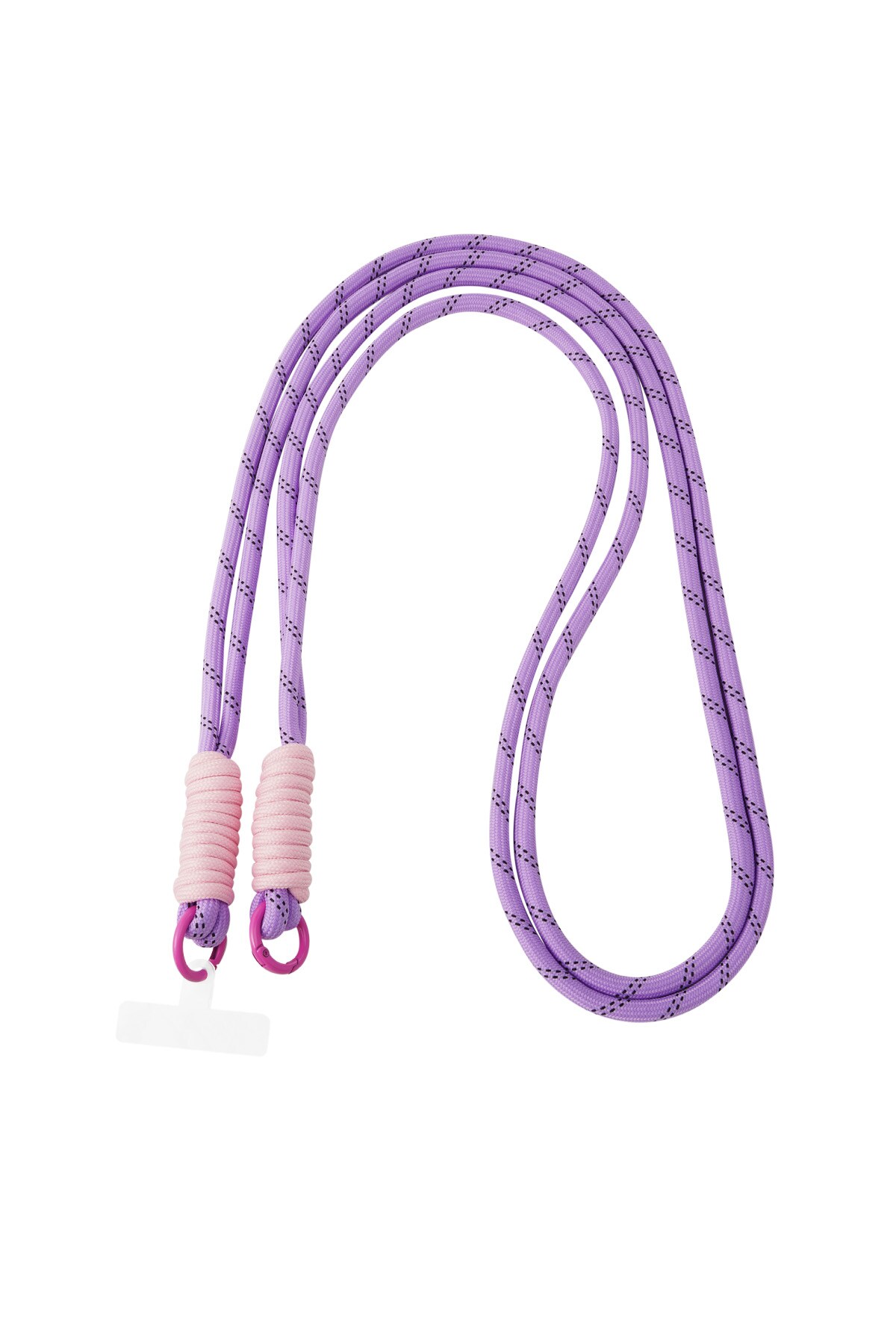 Long telephone cord with print - purple & light pink h5 