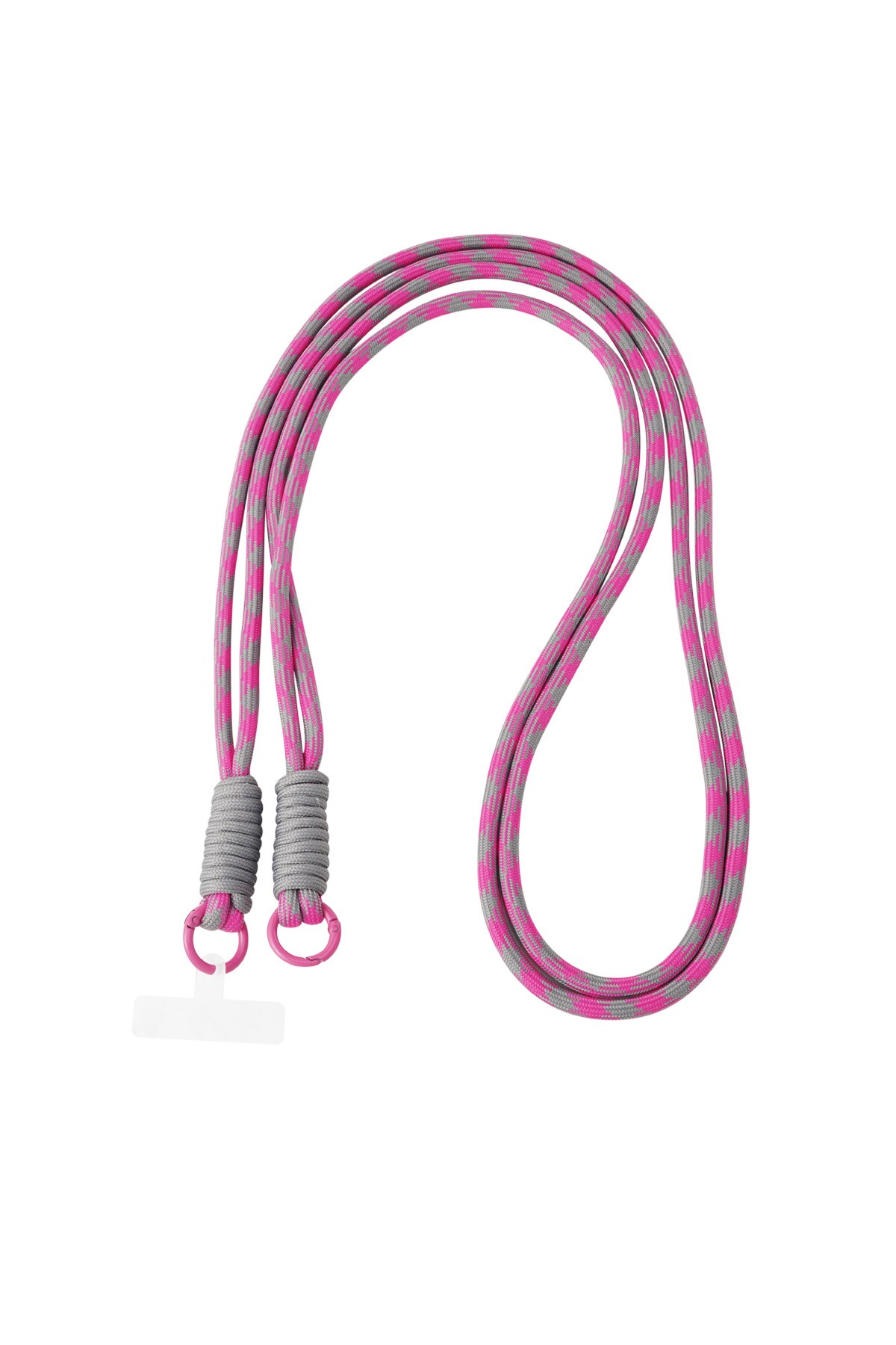 Long telephone cord with print - pink & gray h5 