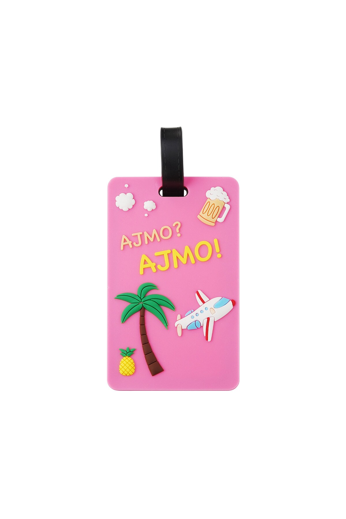 Ajmo! suitcase tag - pink 