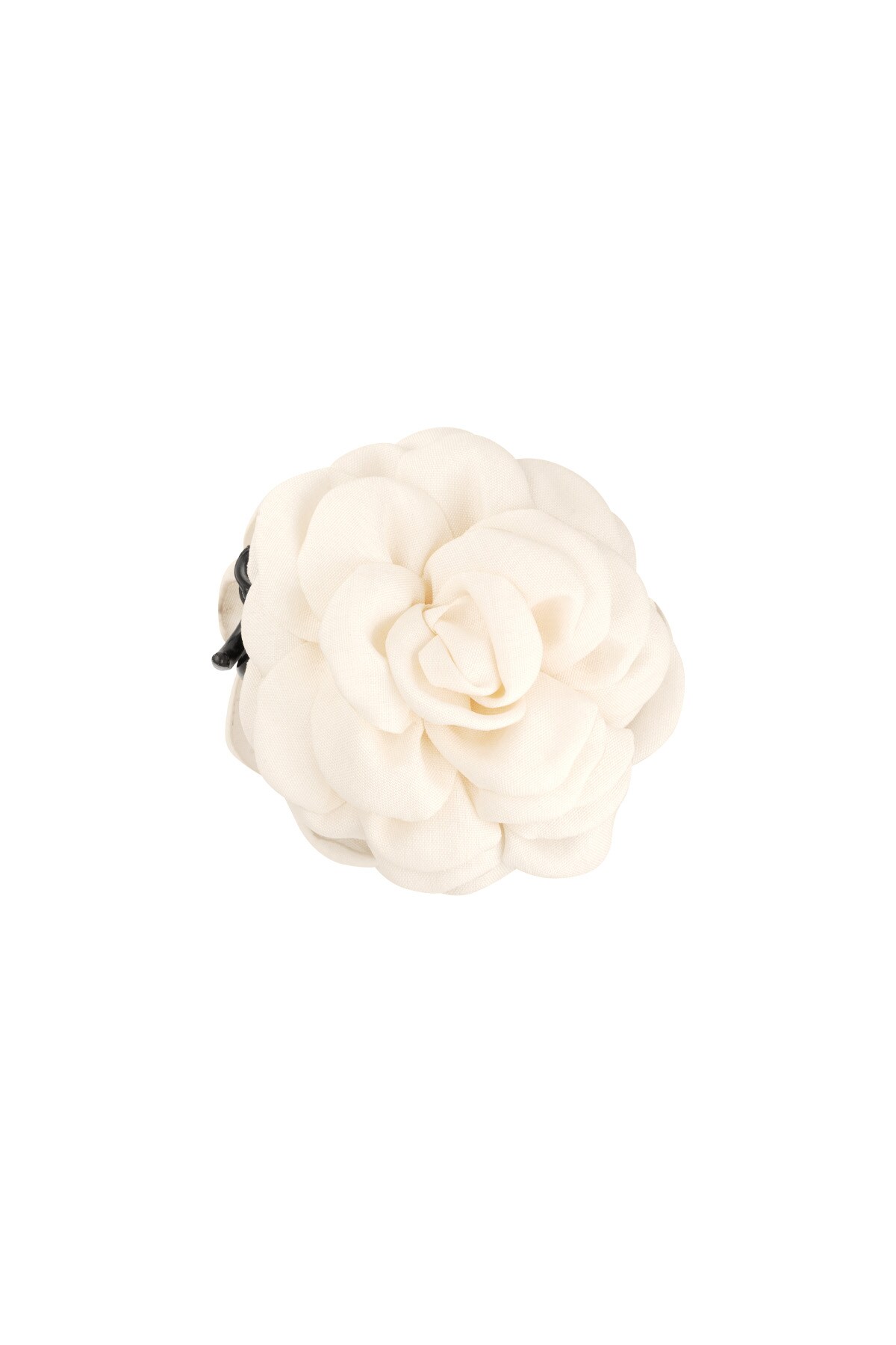 Rose hair clip - off white 