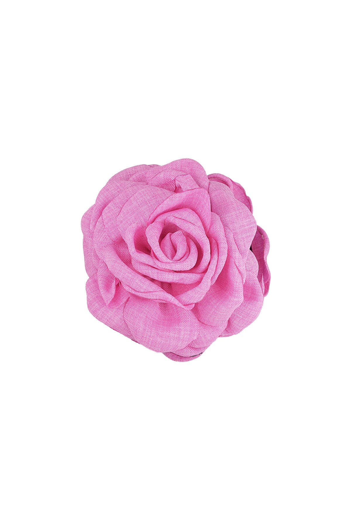 Rose hair clip - fuchsia 