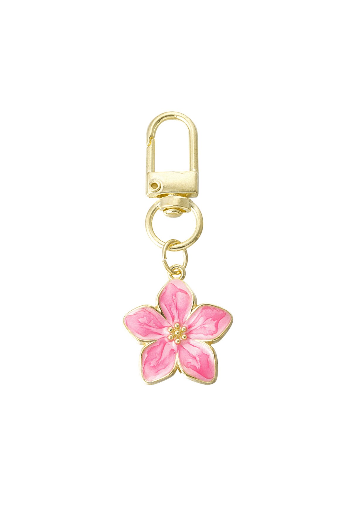 Blossom keychain - fuchsia h5 