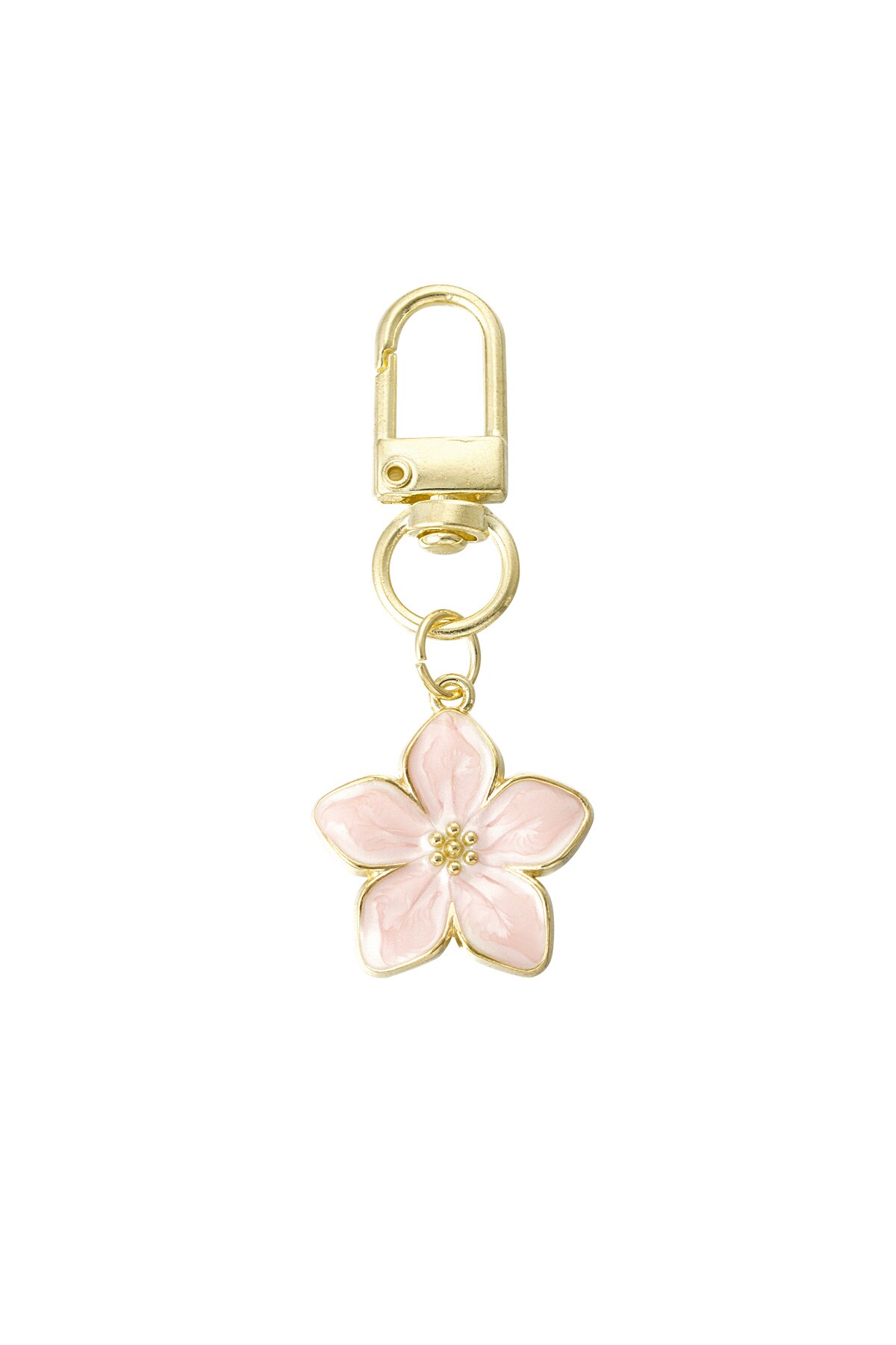 Blossom keyring - light pink h5 