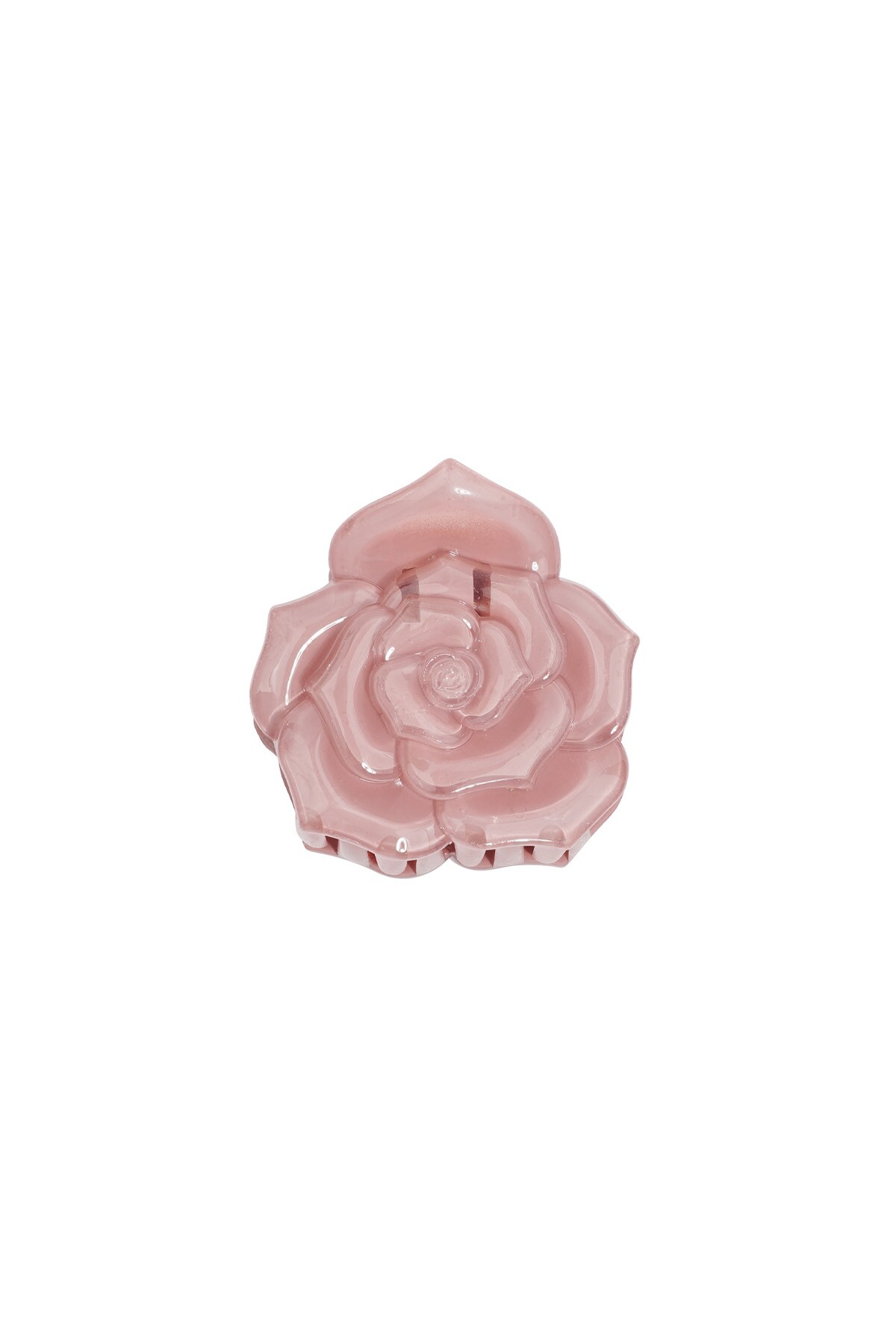 Rose hair clip - pink h5 