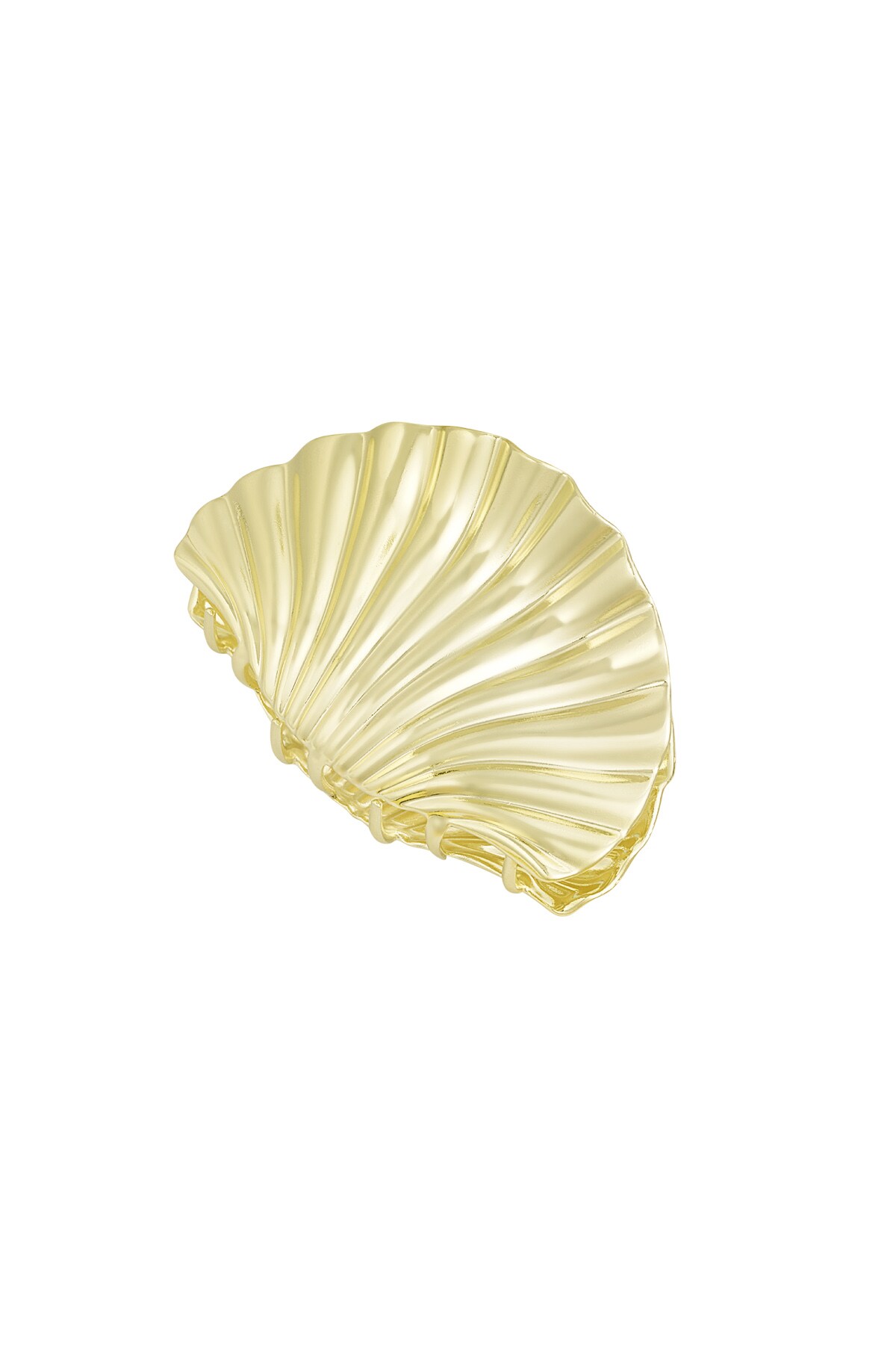 Shell hair clip - Gold color h5 