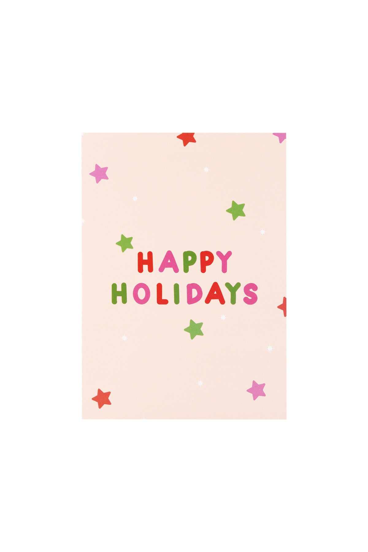 Christmas card happy holidays - pink h5 