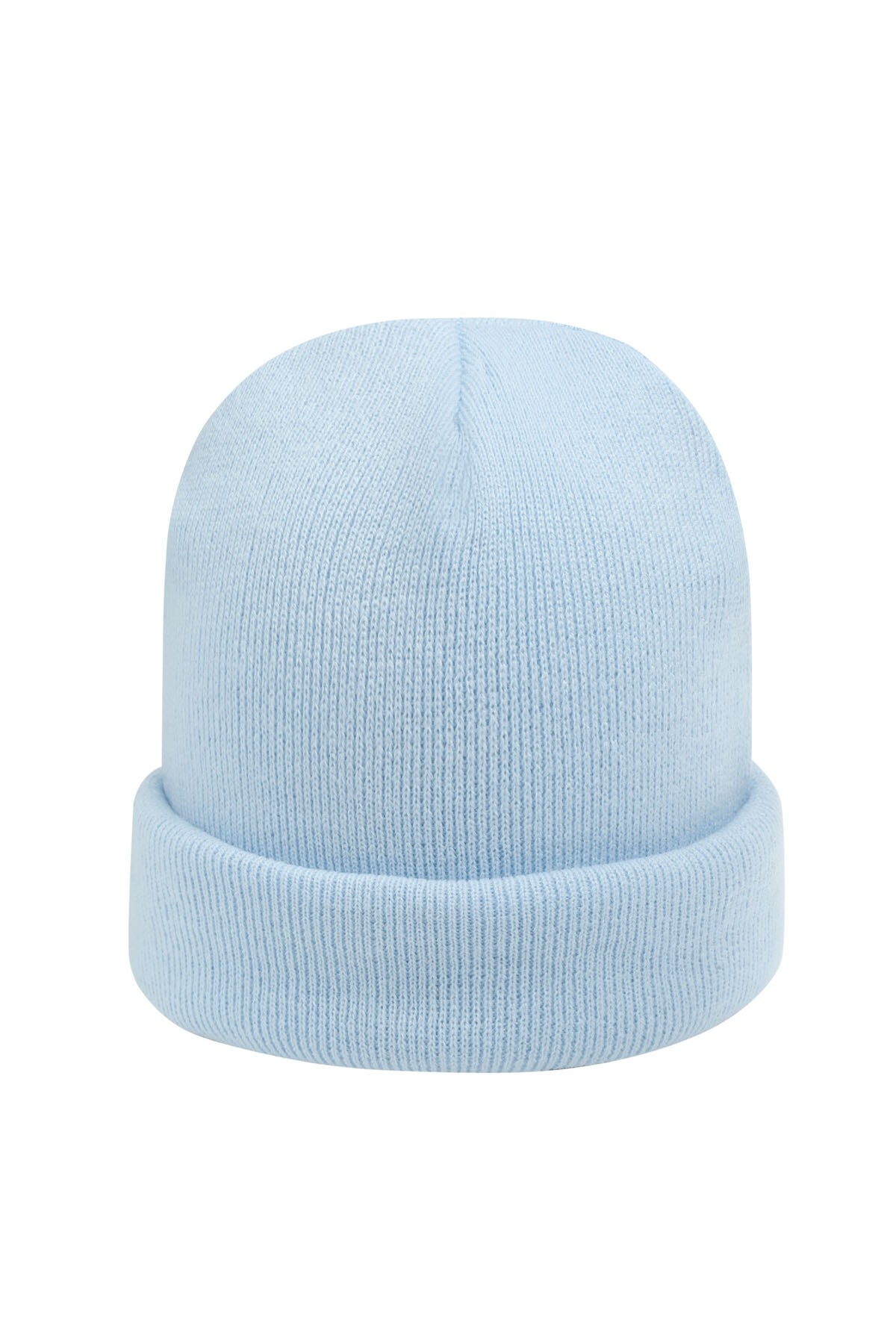 Beanie Rainbow Colors Light Blue Acrylic h5 