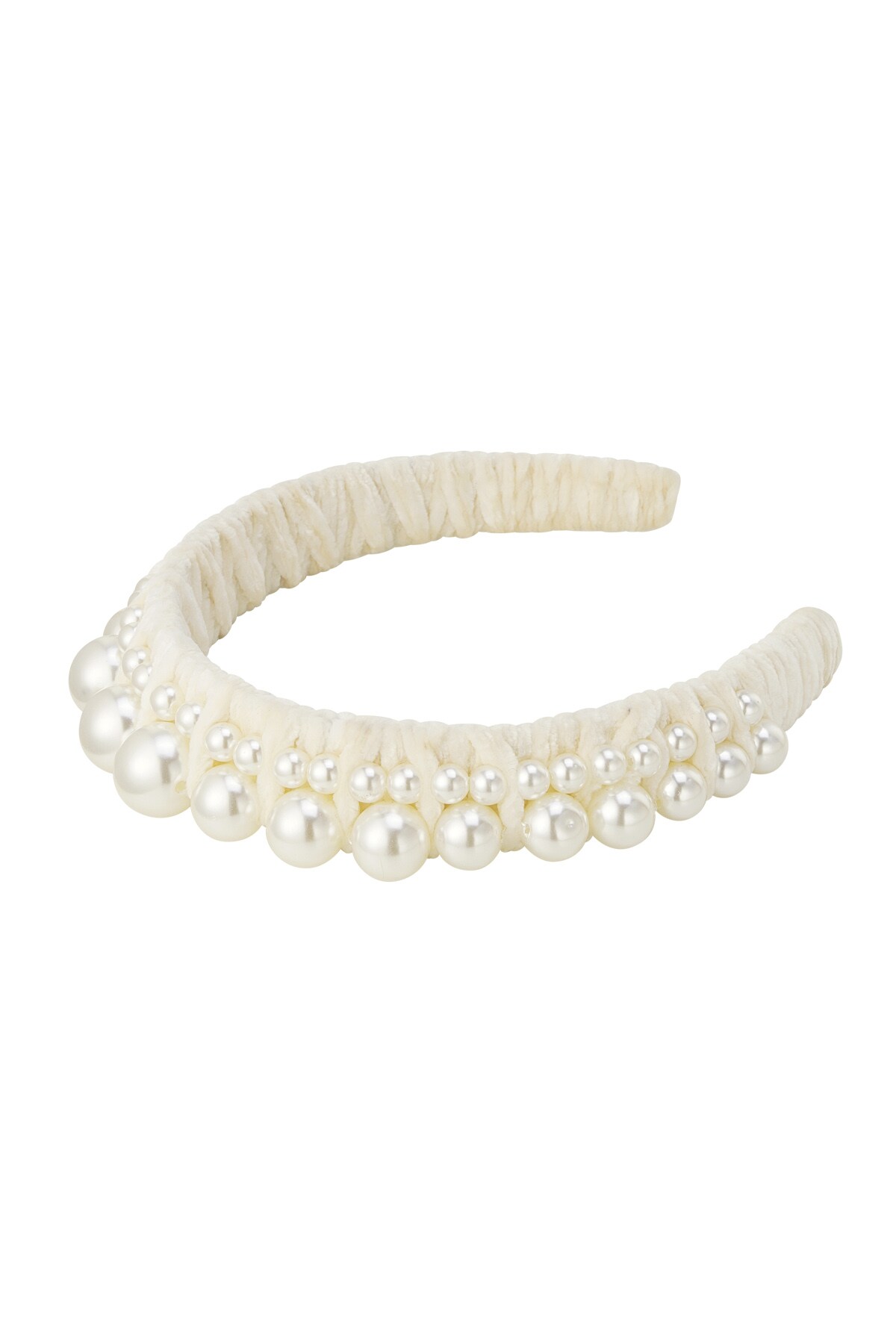 Headband statement pearls - off-white Plastic Picture5