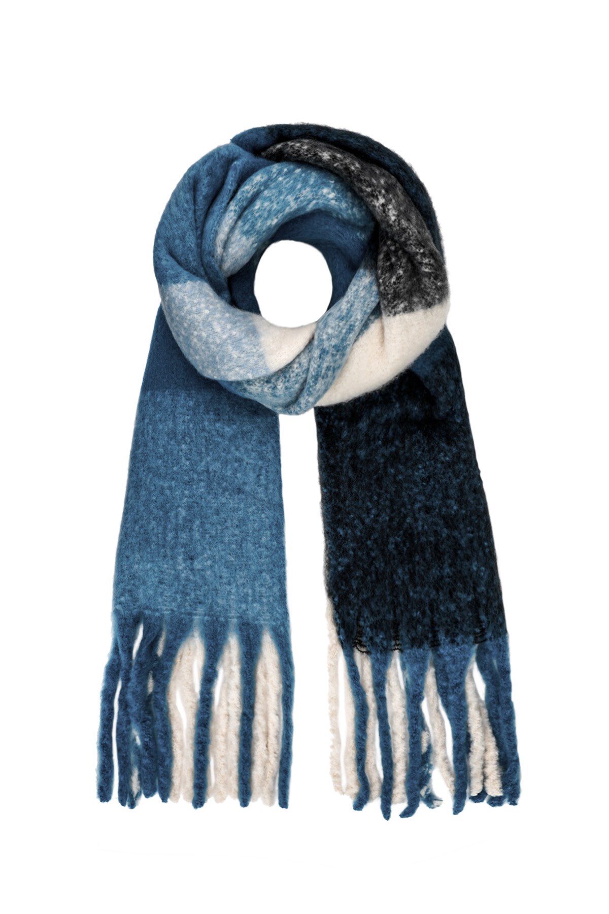 Scarf ombre multi - blue h5 