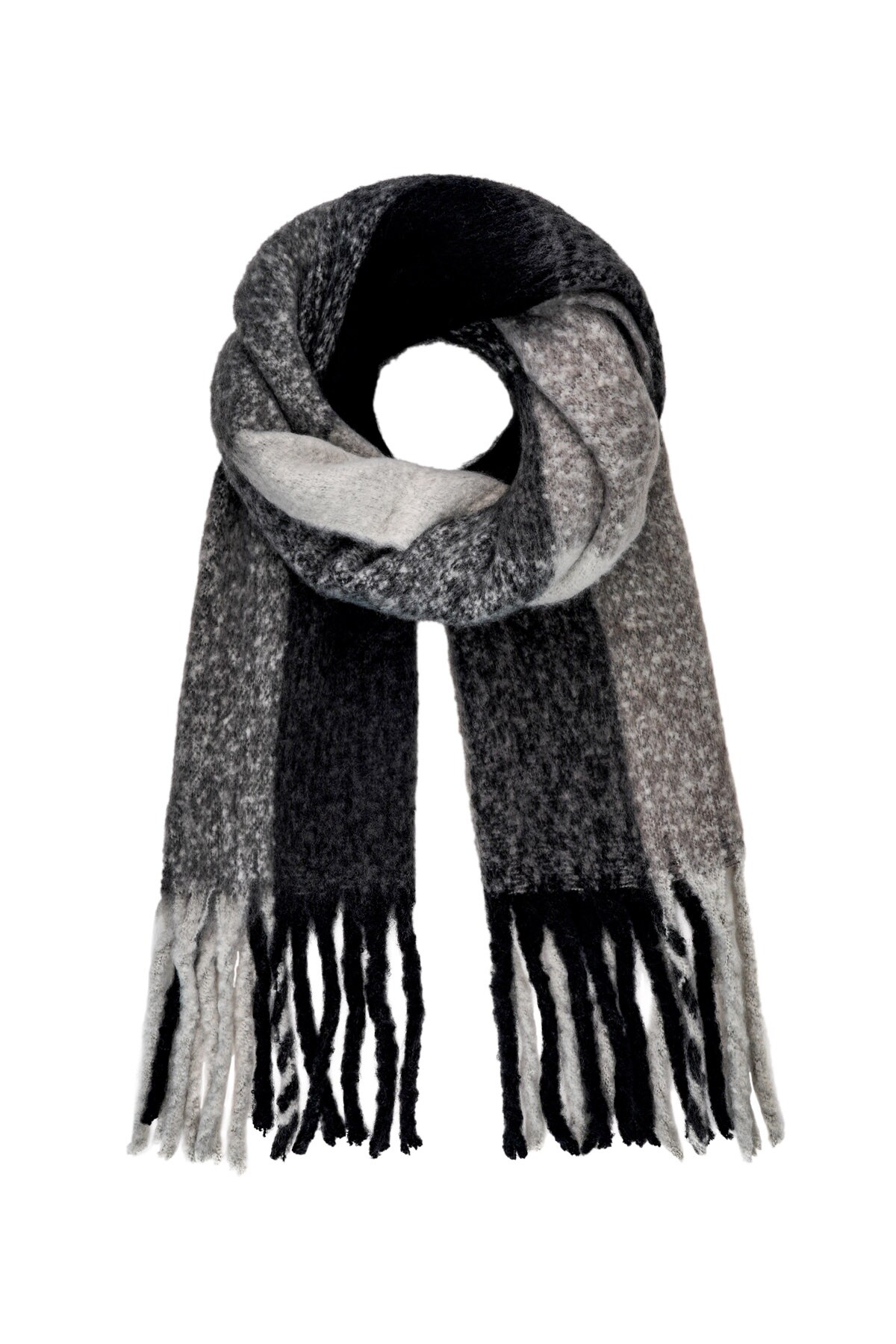 Scarf ombre multi - grey h5 