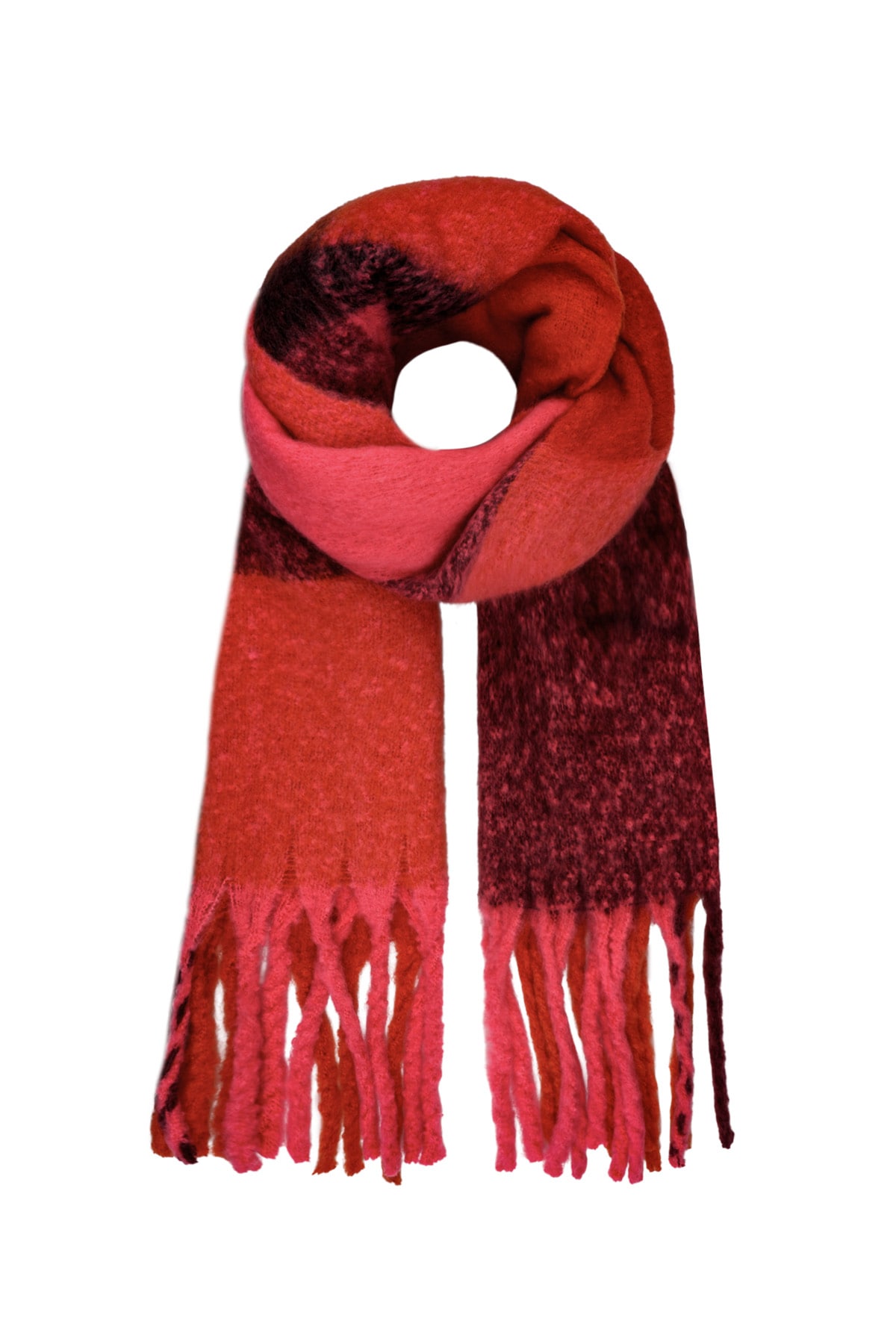 Scarf flats red 