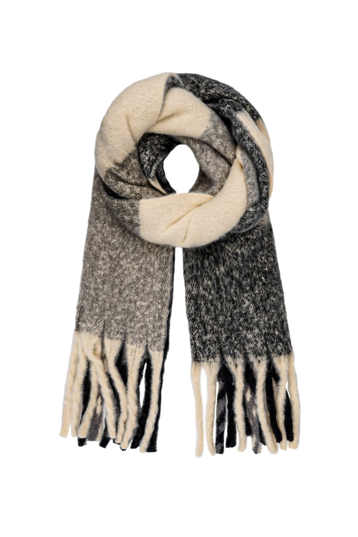 Scarf surfaces black beige 