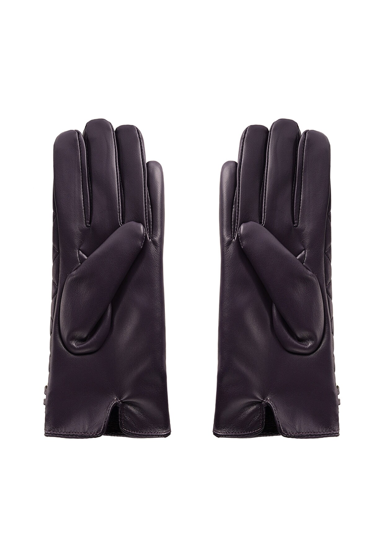 Gloves checked with chain - purple h5 Picture5