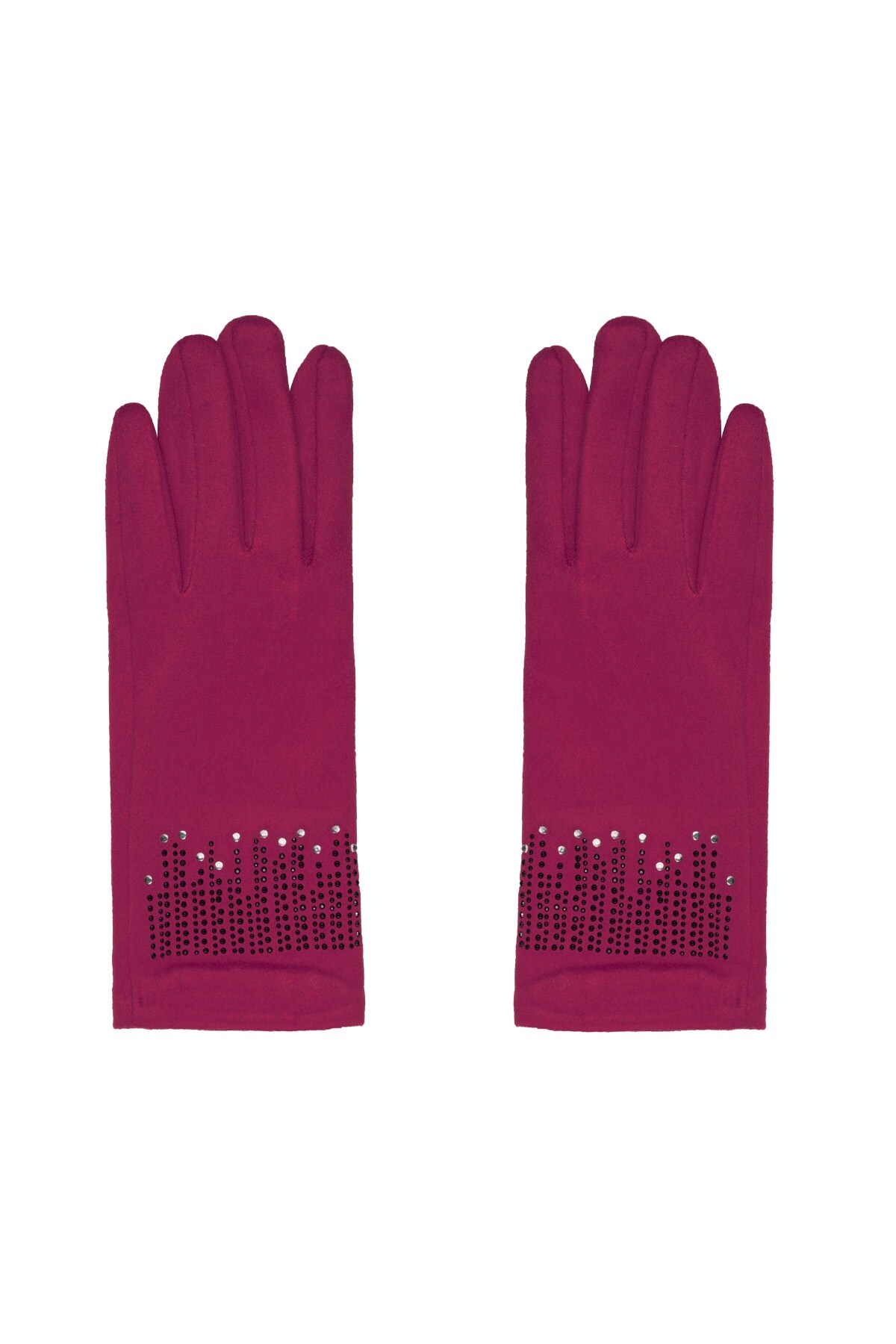 Gloves stones - fuchsia 