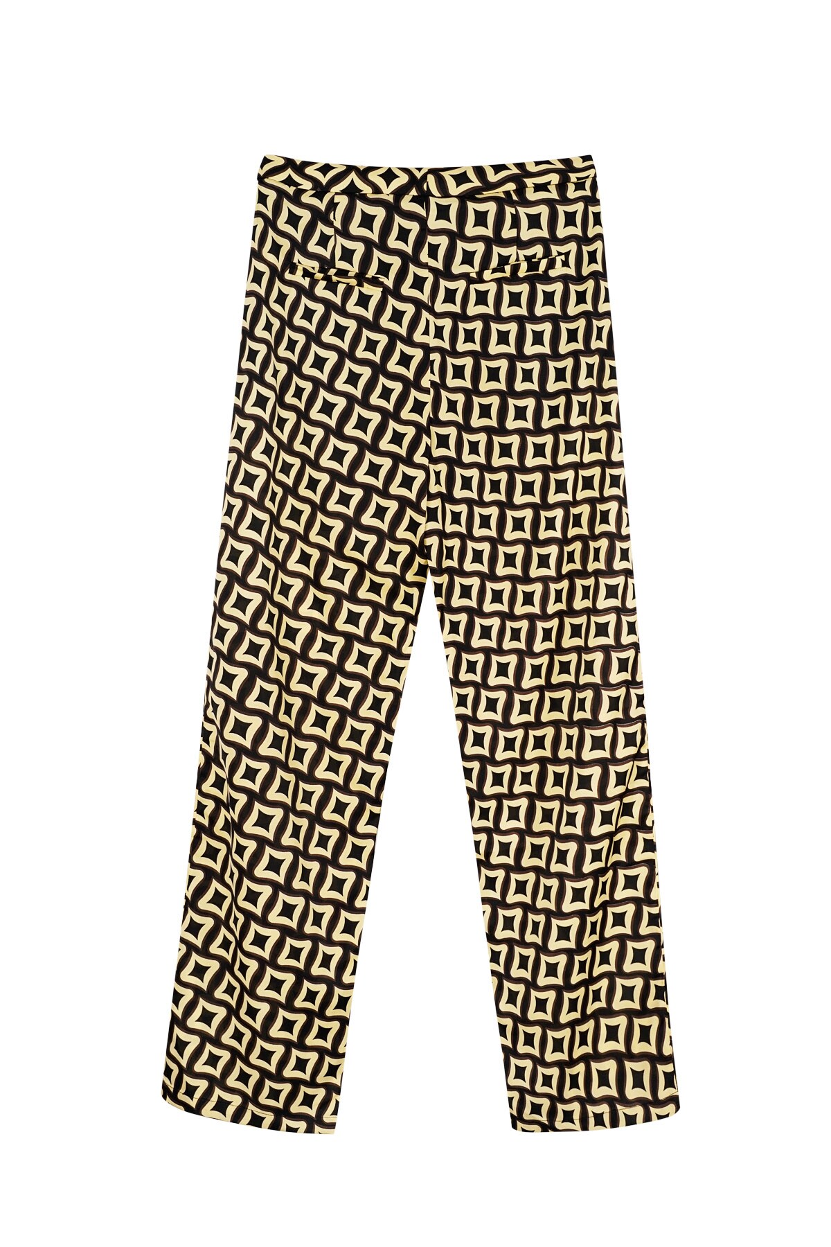 Pants retro print black h5 Picture6