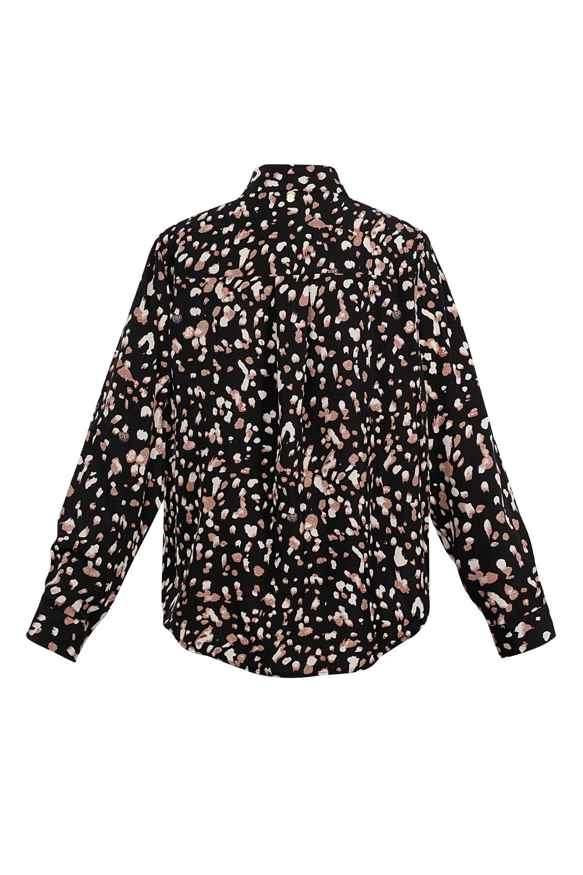 Blouse leopard print black multi h5 Picture5