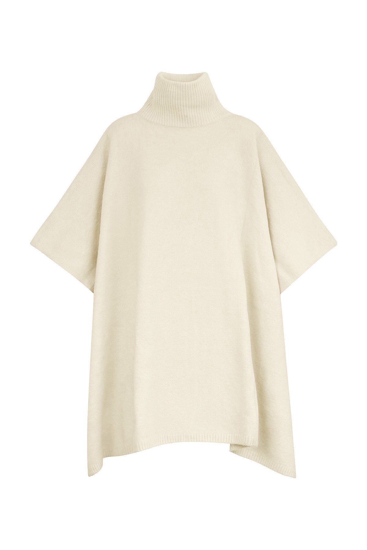 Basic poncho - cream h5 