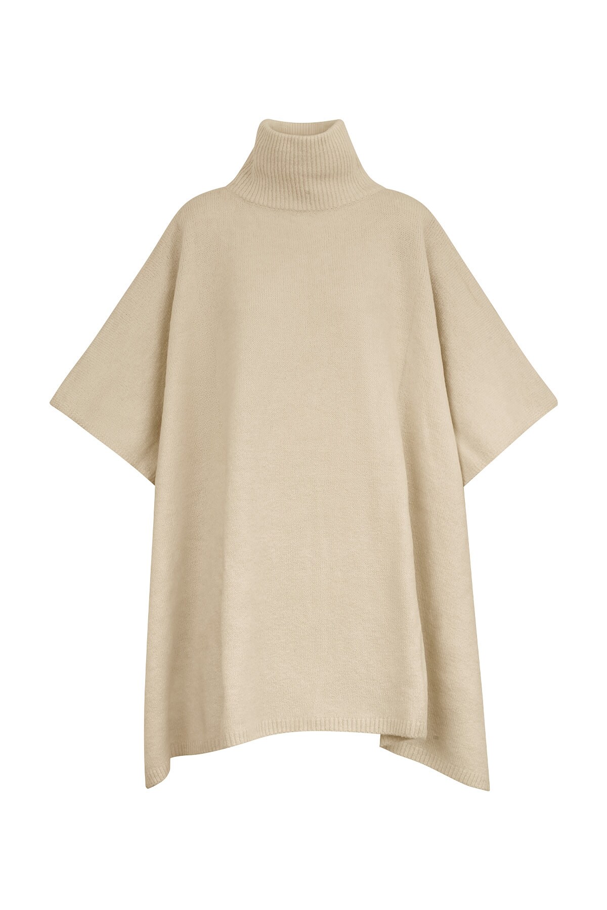 Basic poncho - beige h5 