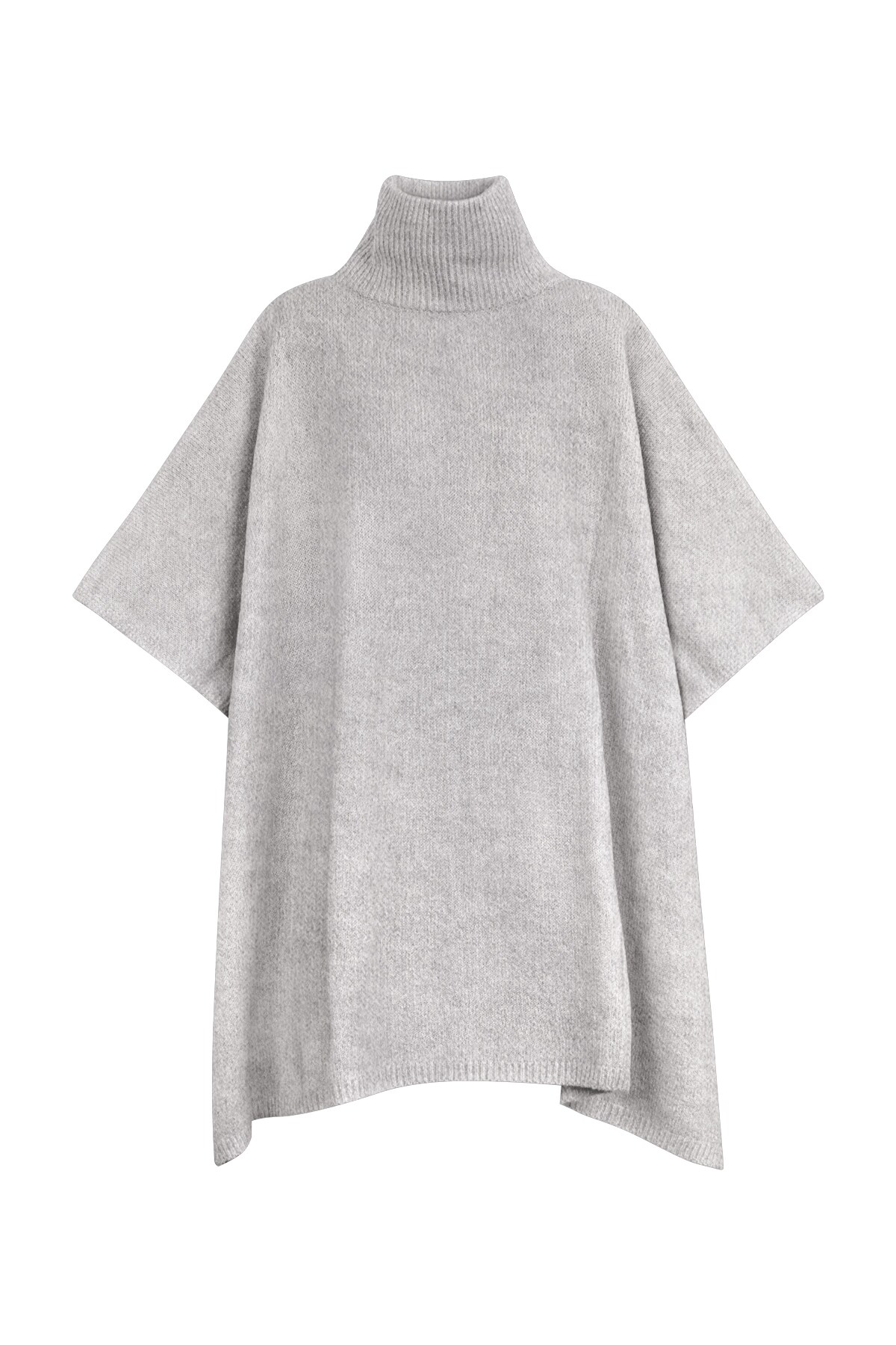 Basic poncho - gray h5 