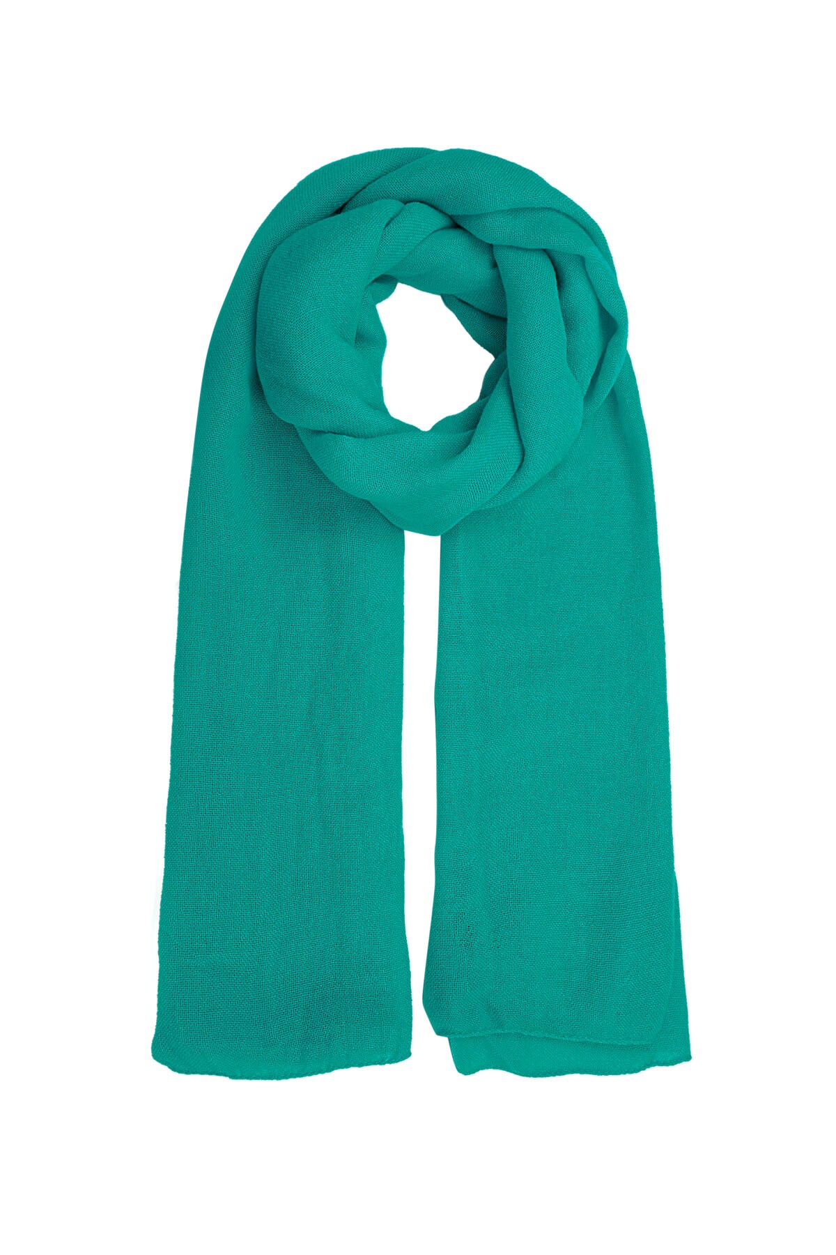 Scarf solid color - turquoise h5 