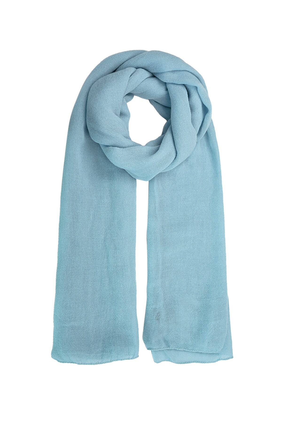 Scarf solid color - blue h5 