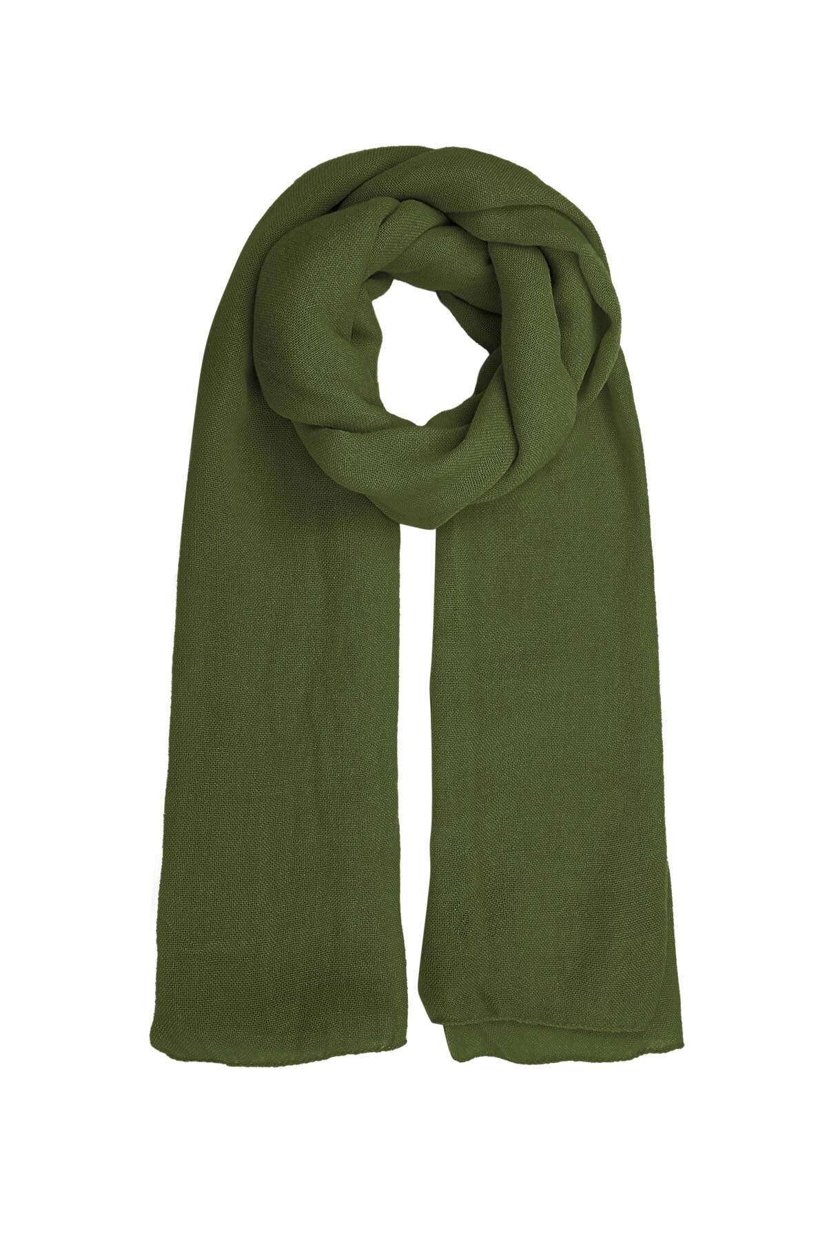 Scarf solid color - dark green h5 