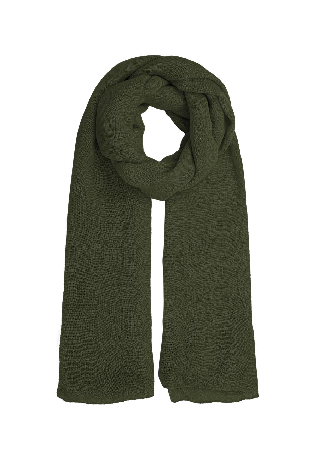 Scarf solid color - olive h5 