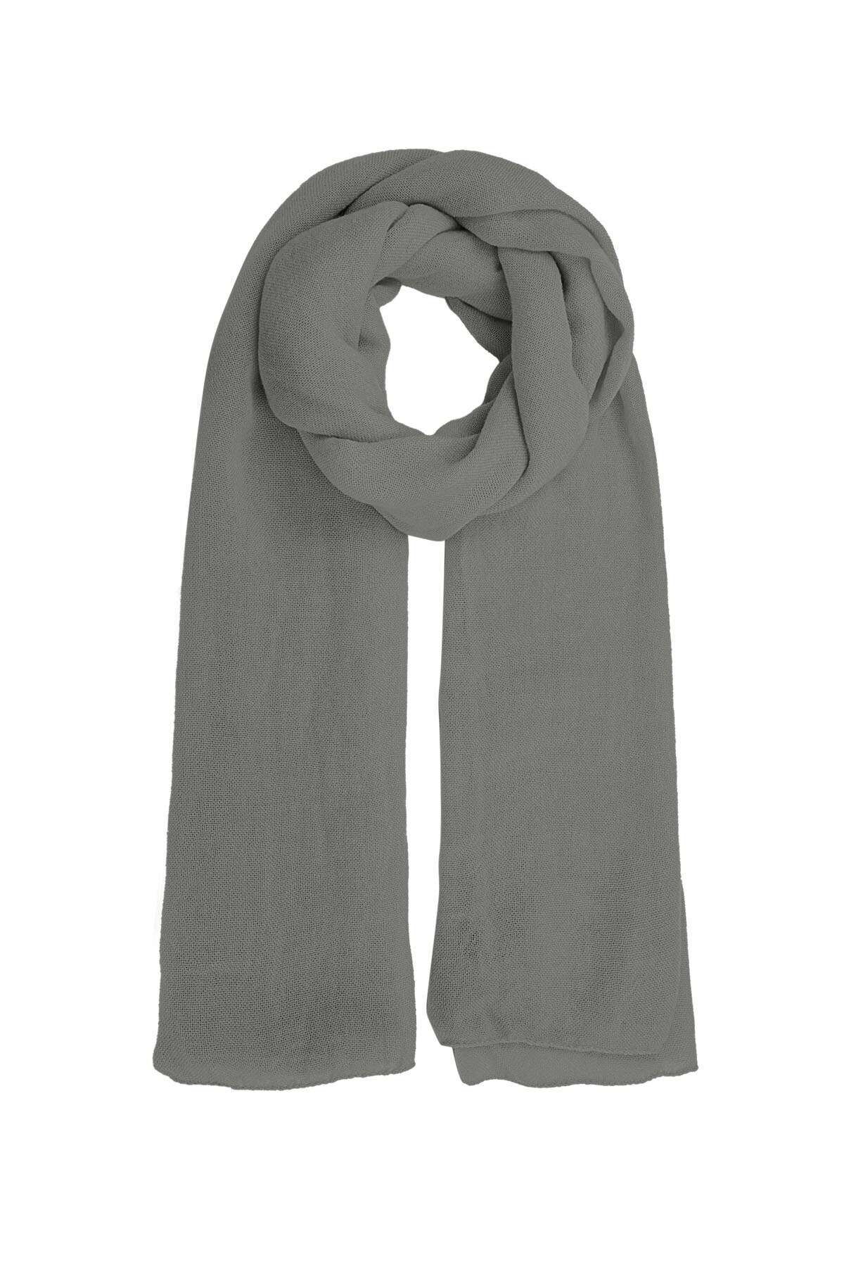 Scarf solid color - gray h5 