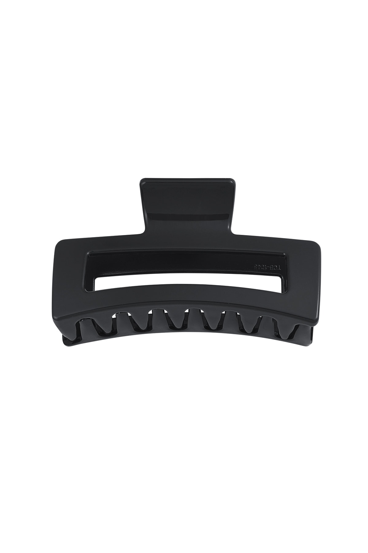 Hair clip rectangle - black h5 