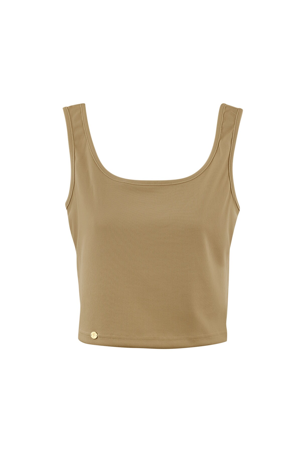 Solid Color Vest - beige - L h5 