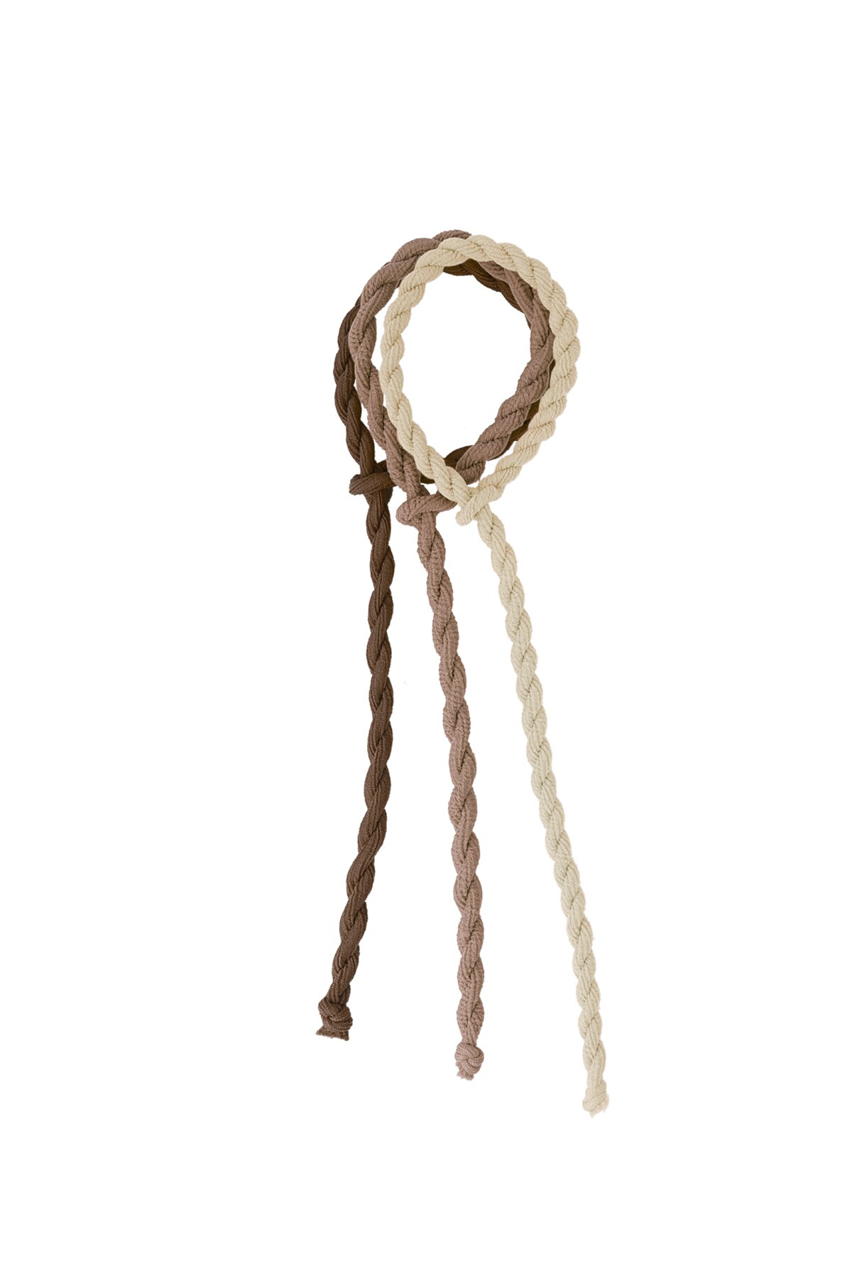 Twisted hair elastic - brown multi h5 